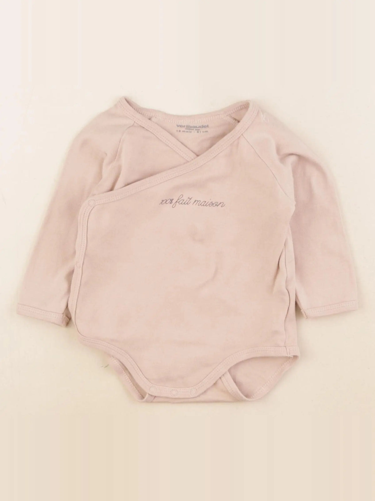 Vertbaudet - body marron - 18 mois