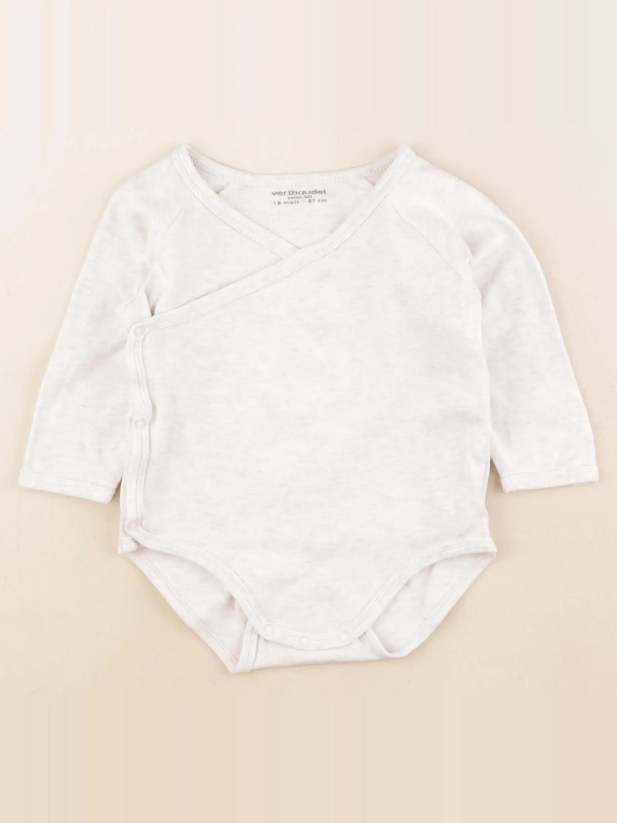 Vertbaudet - body marron - 18 mois