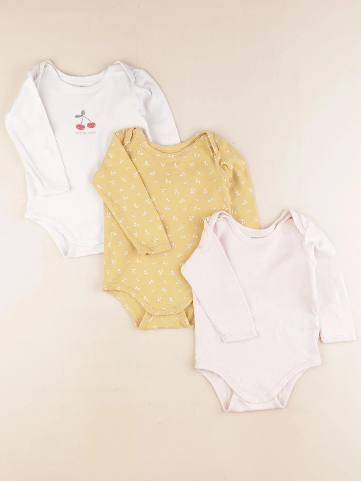 Vertbaudet - lot de 3 bodies en coton multicolore - 18 mois