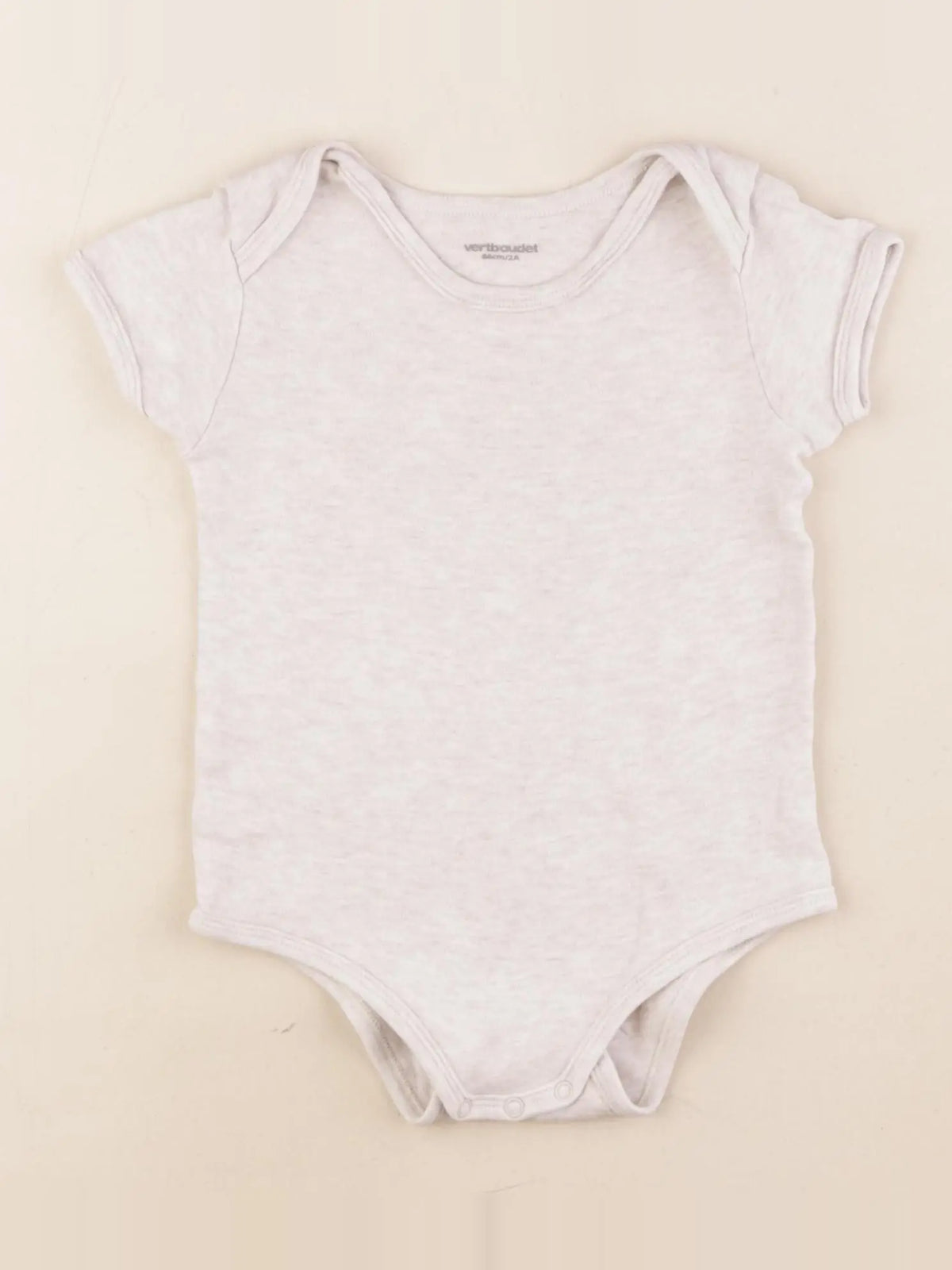 Vertbaudet - body beige - 2 ans