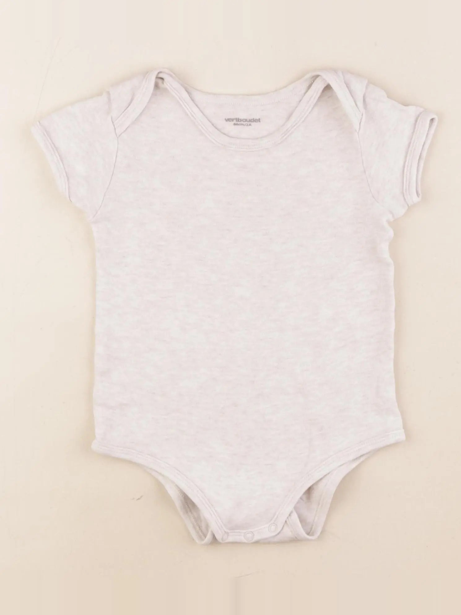 Vertbaudet - body beige - 2 ans