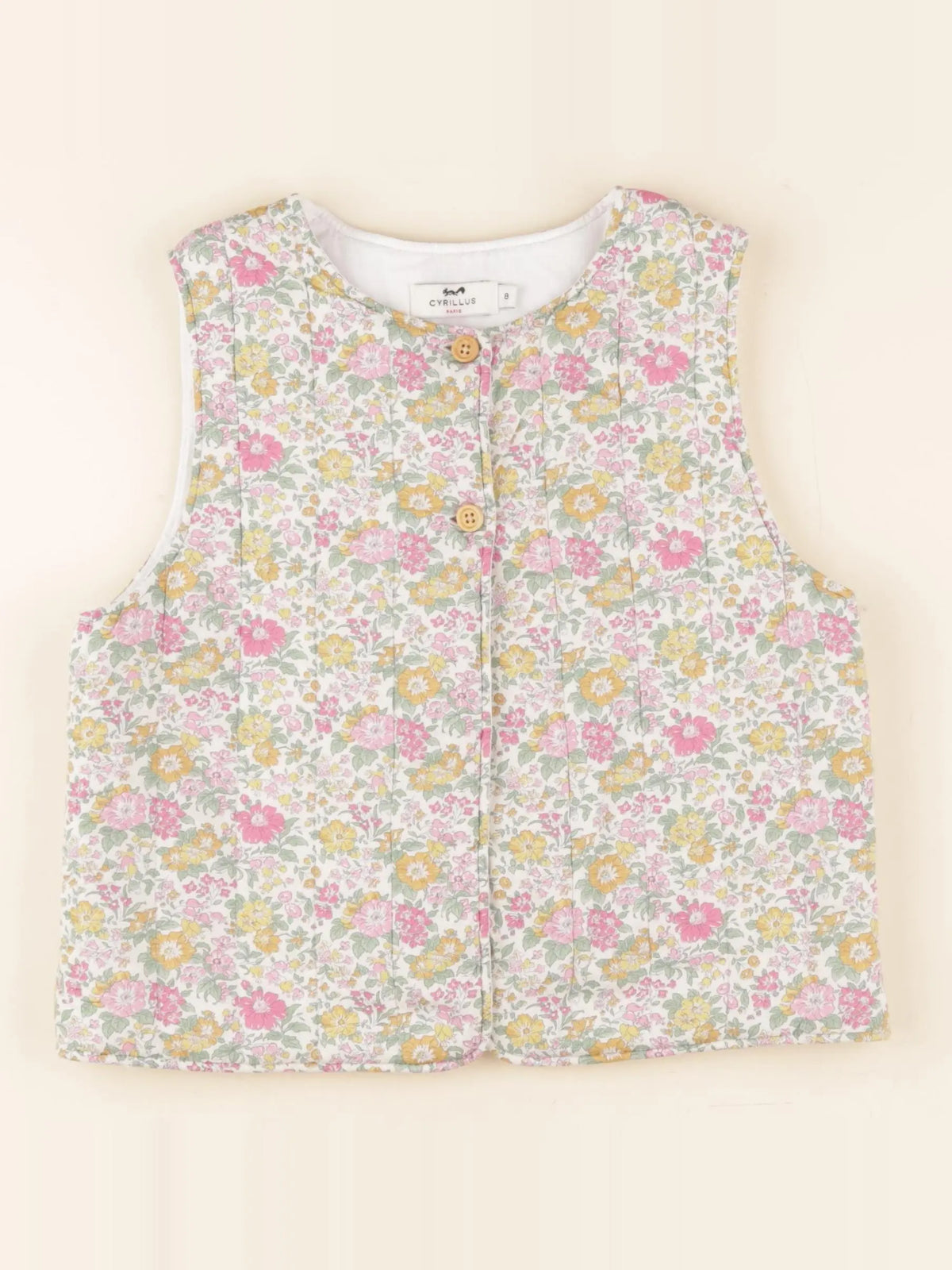 Cyrillus - gilet multicolore - 8 ans