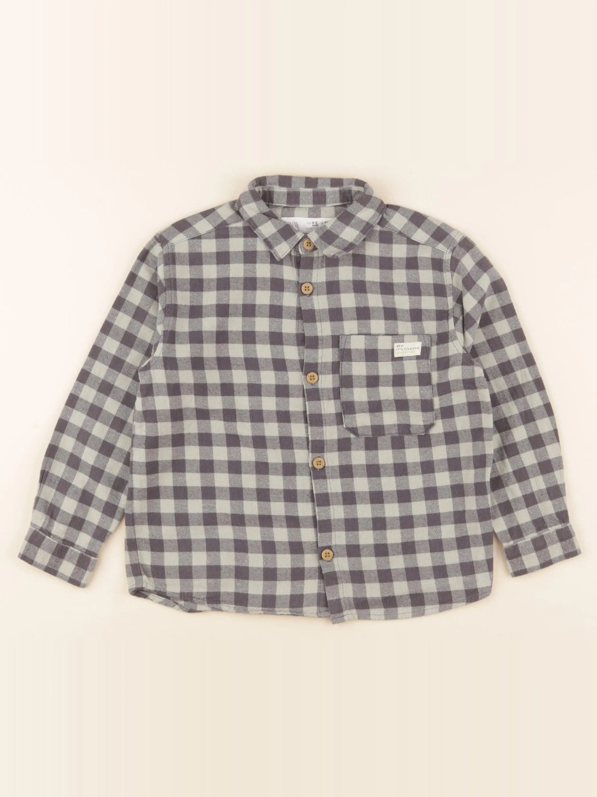 Zara - chemise gris - 4/5 ans