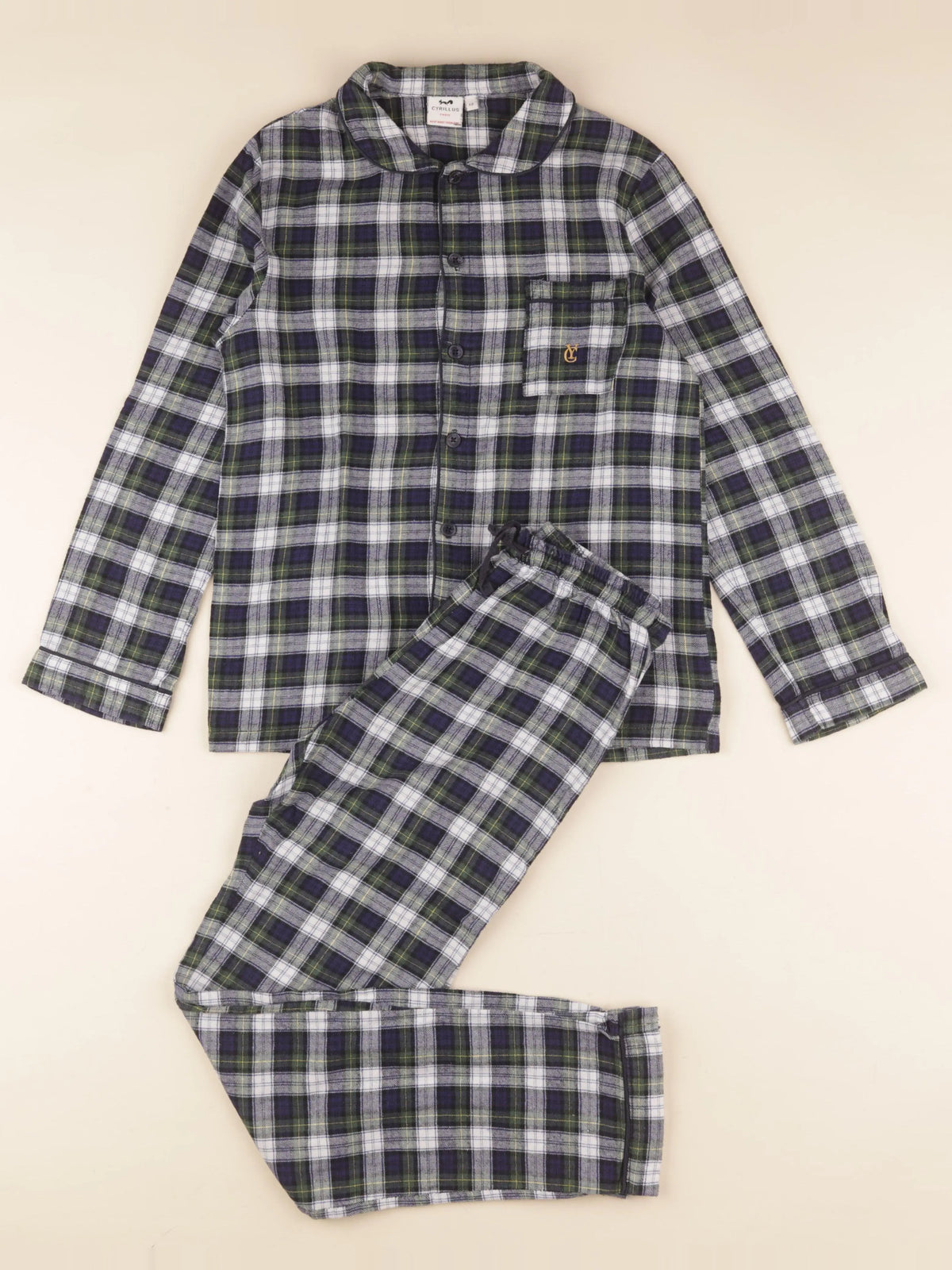 Cyrillus - pyjama coton multicolore - 12 ans