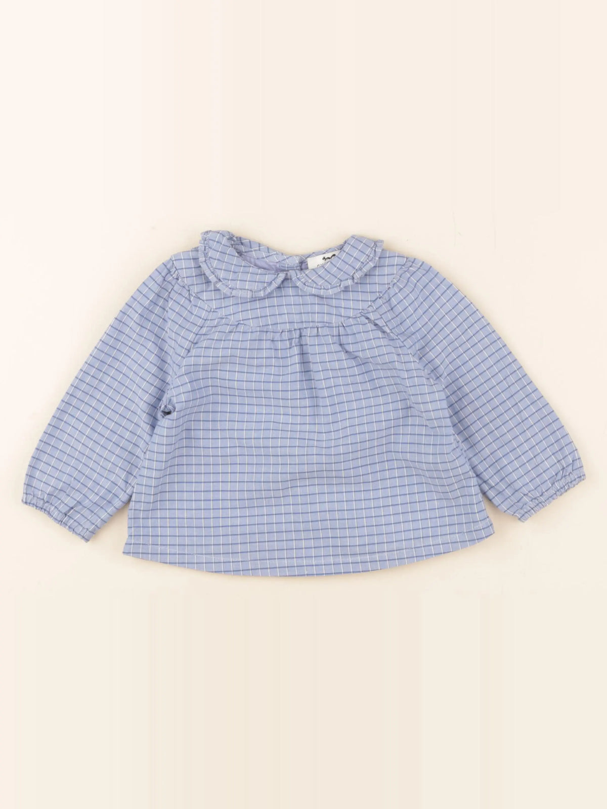 Cyrillus - blouse bleu - 12 mois