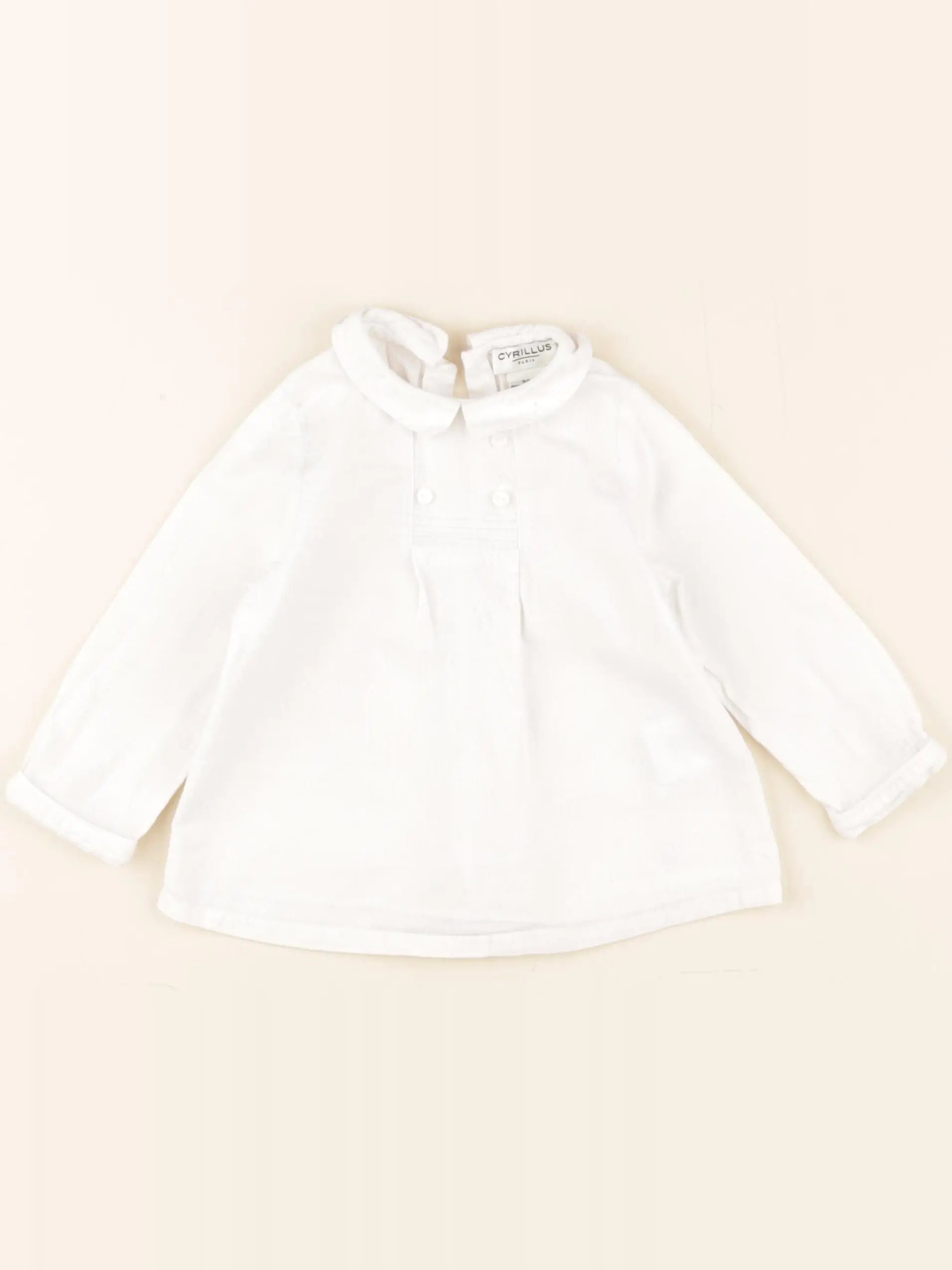 Cyrillus - blouse blanc - 9 mois