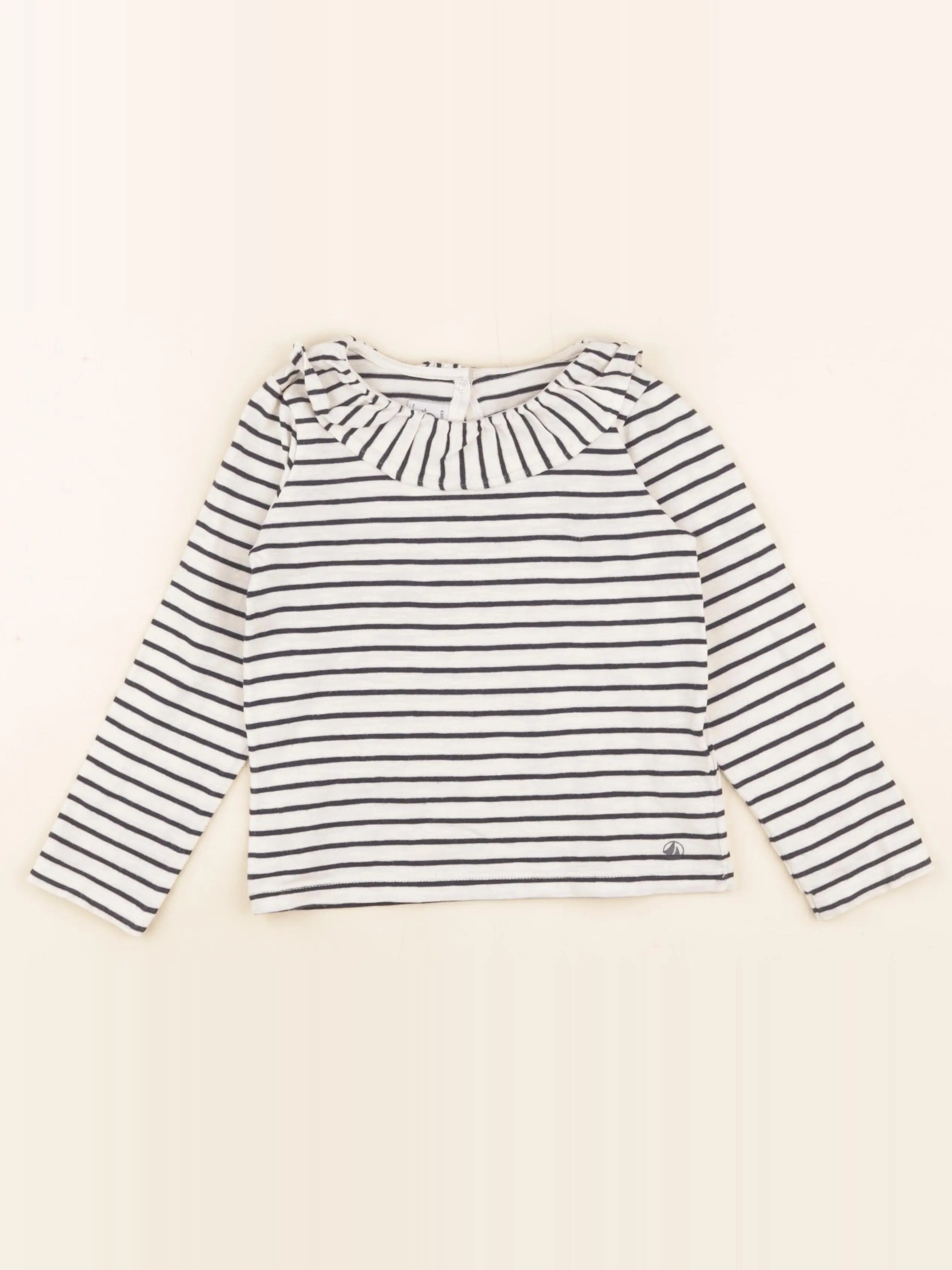Petit Bateau - tee-shirt bleu - 6 ans