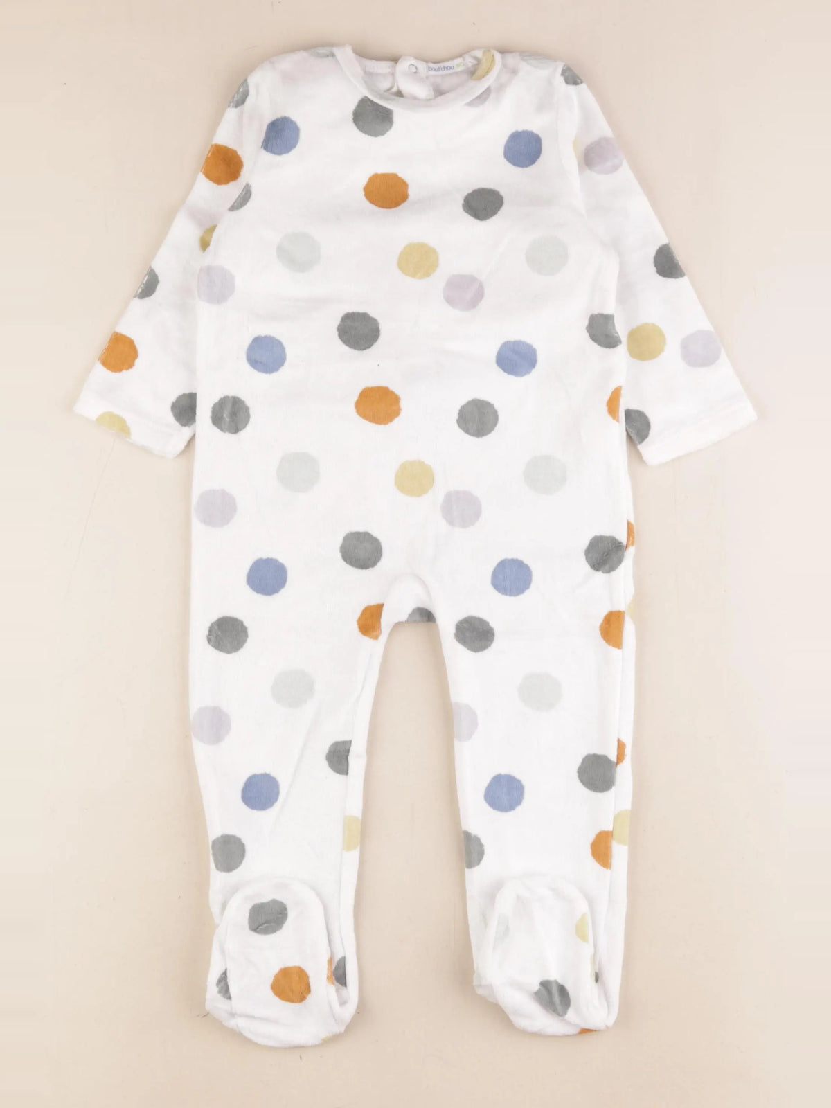 Boutchou - pyjama velours multicolore - 2 ans