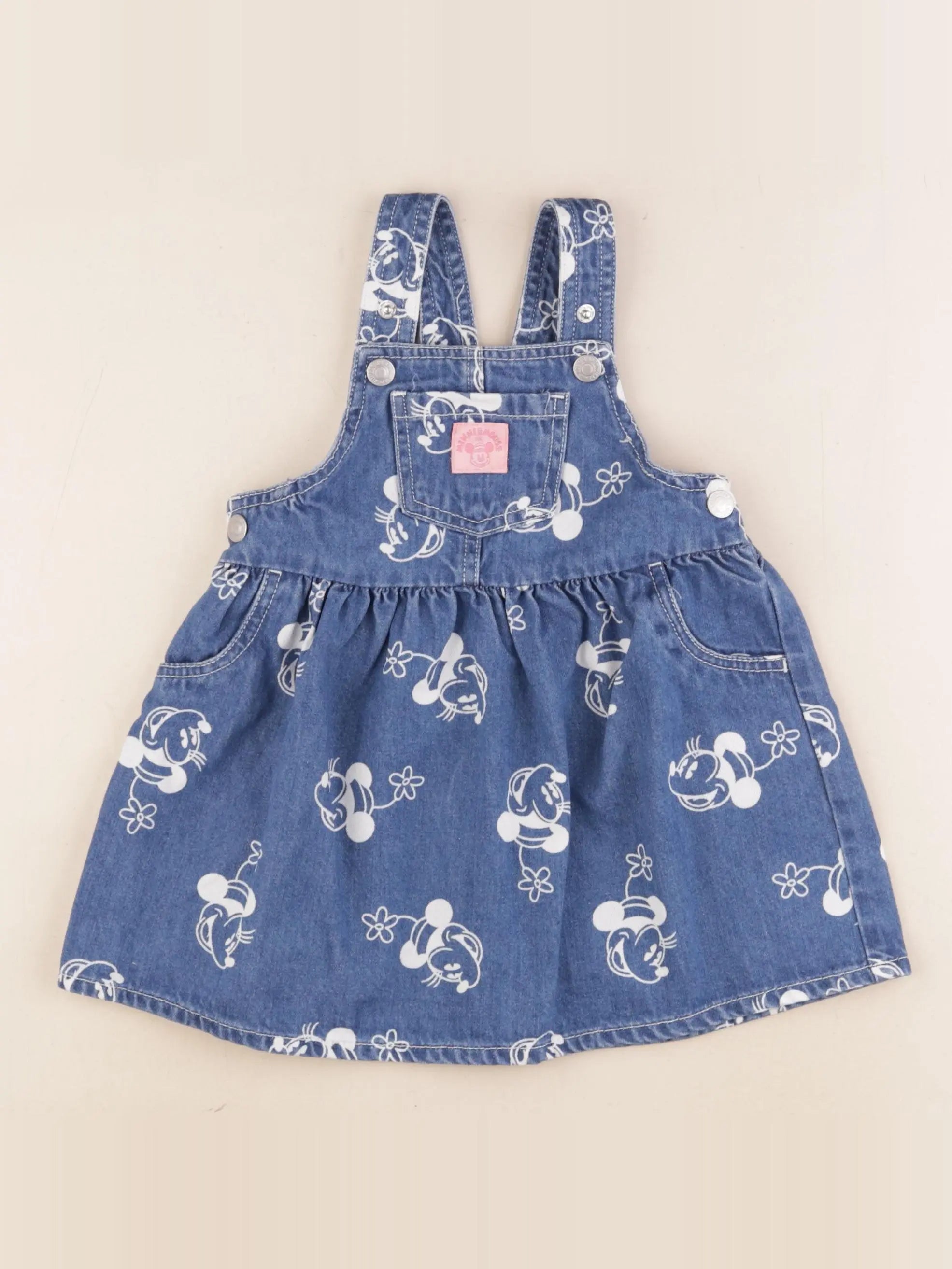H&M - robe bleu - 12/18 mois