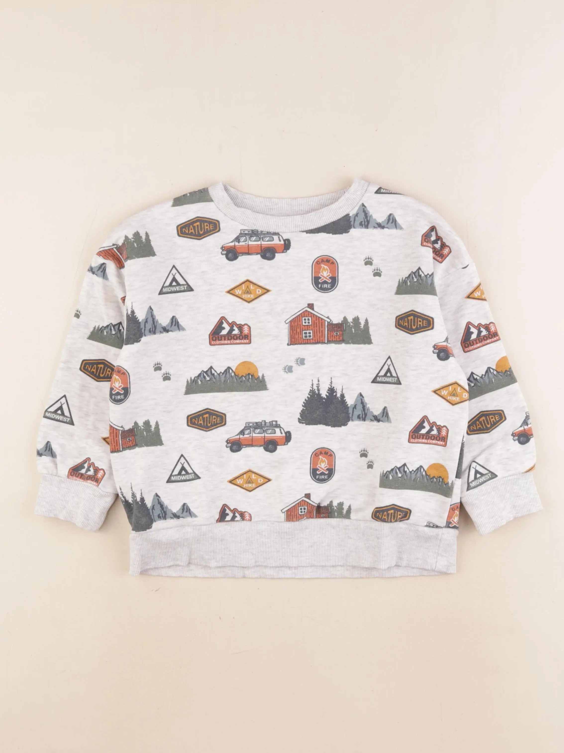 Vertbaudet - sweat gris - 5 ans