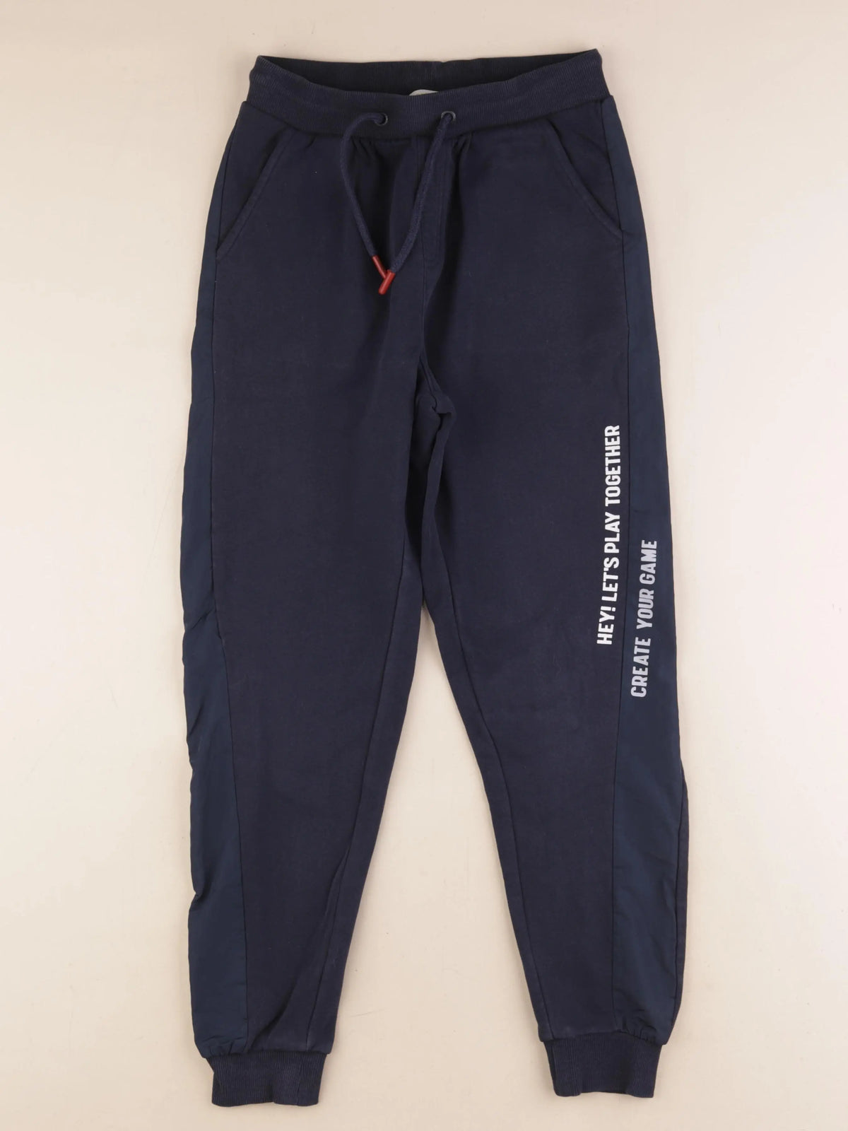 Vertbaudet - jogging doublé bleu - 12 ans