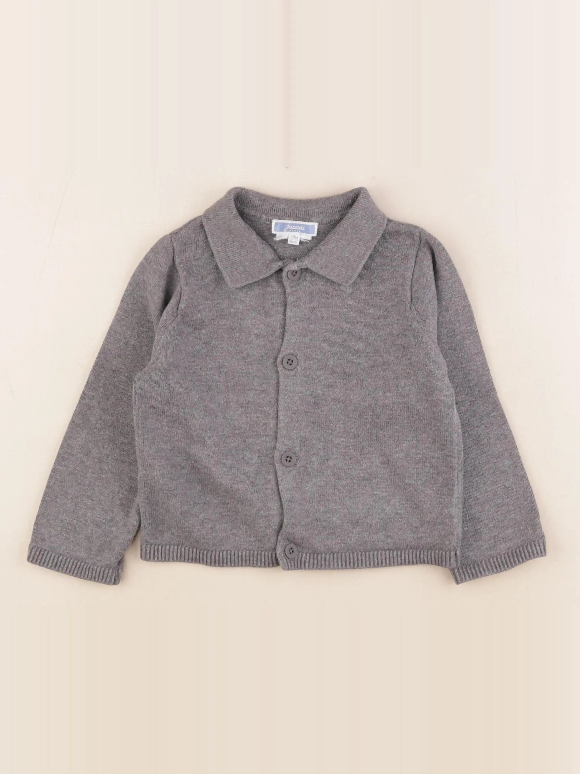 Jacadi - gilet gris - 2 ans