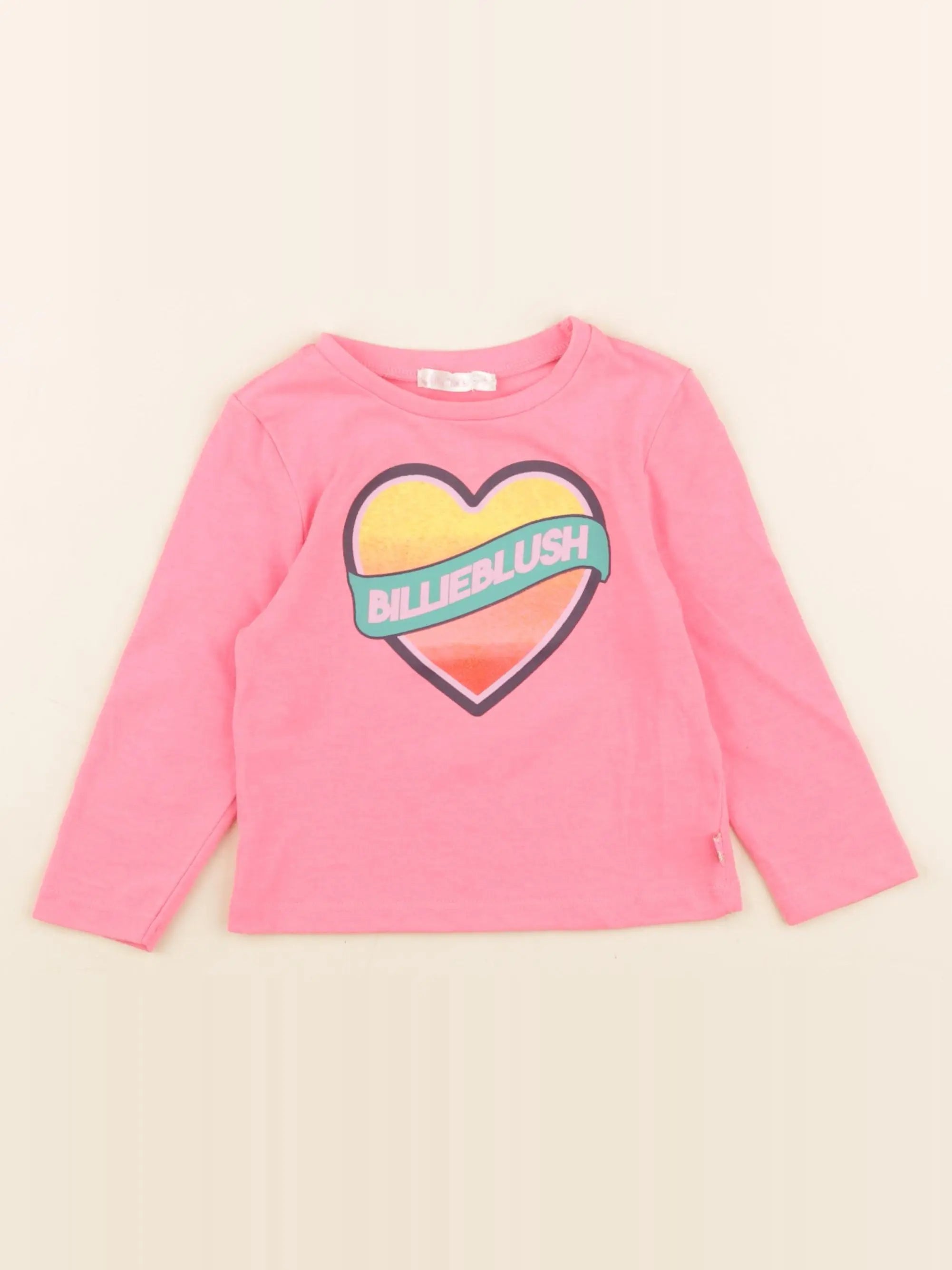 Billie Blush - tee-shirt rose fluo - 2 ans