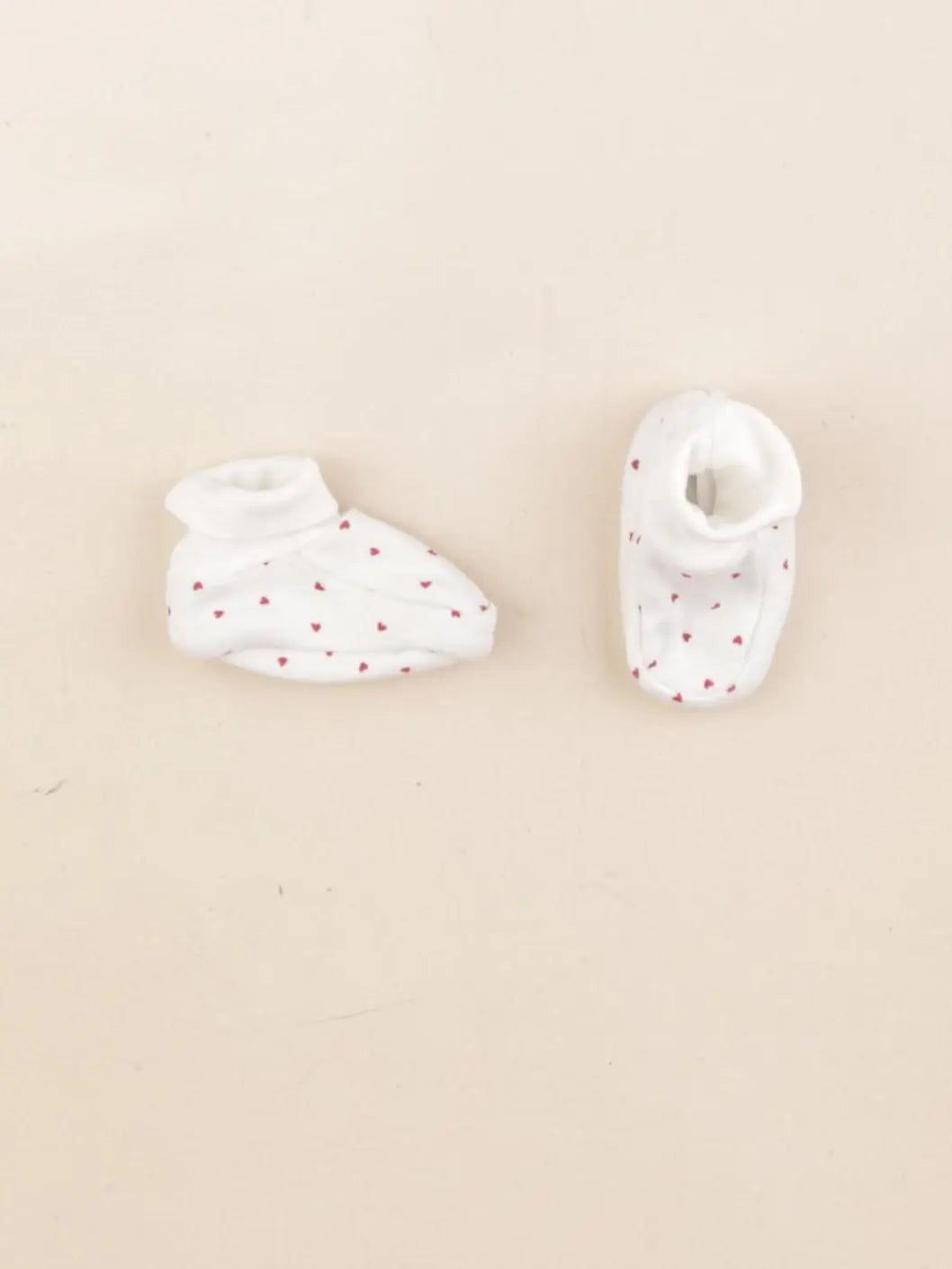 Petit Bateau - chaussons blanc, rouge - pointure 15