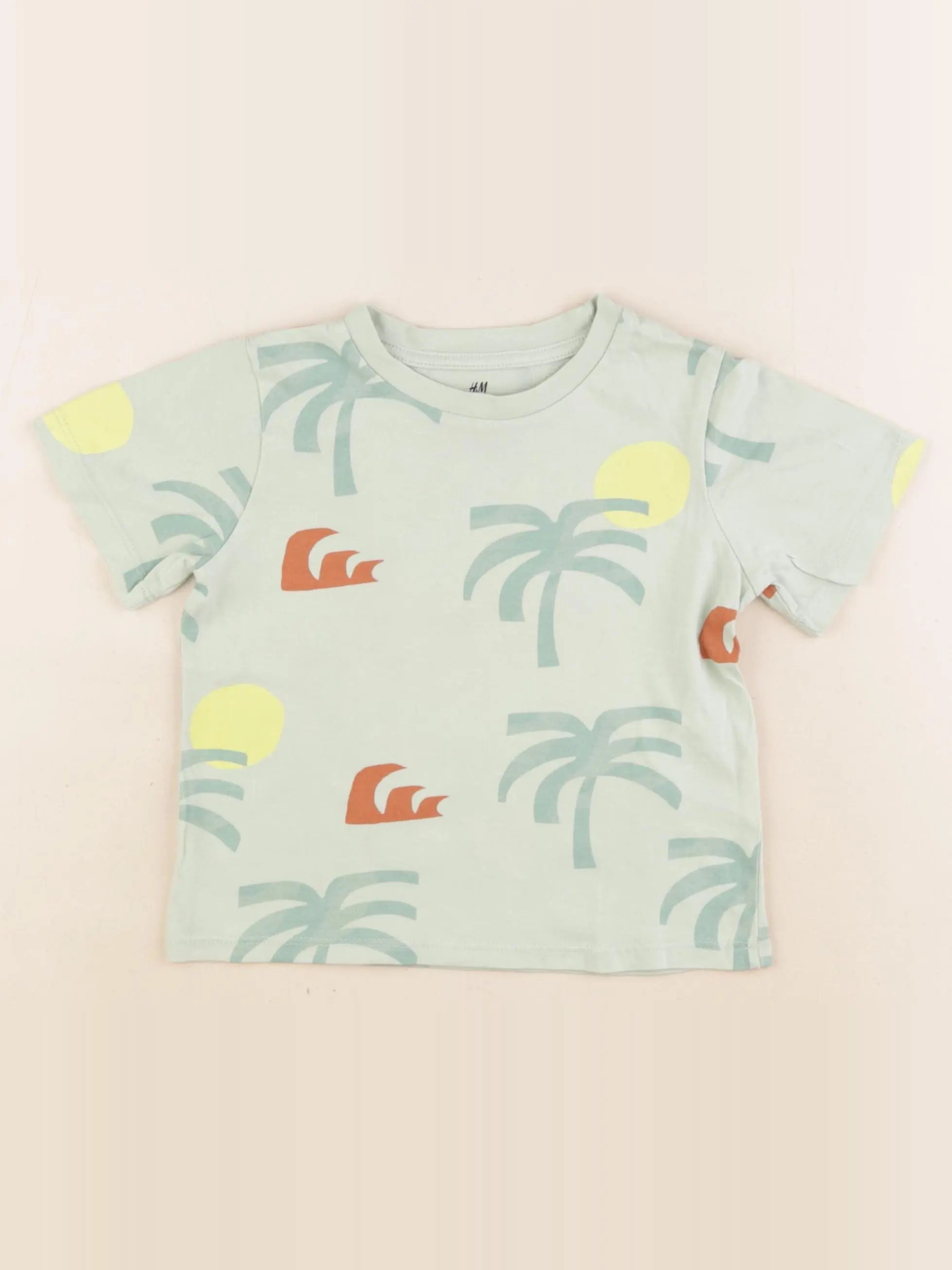 H&M - tee-shirt vert - 2 ans