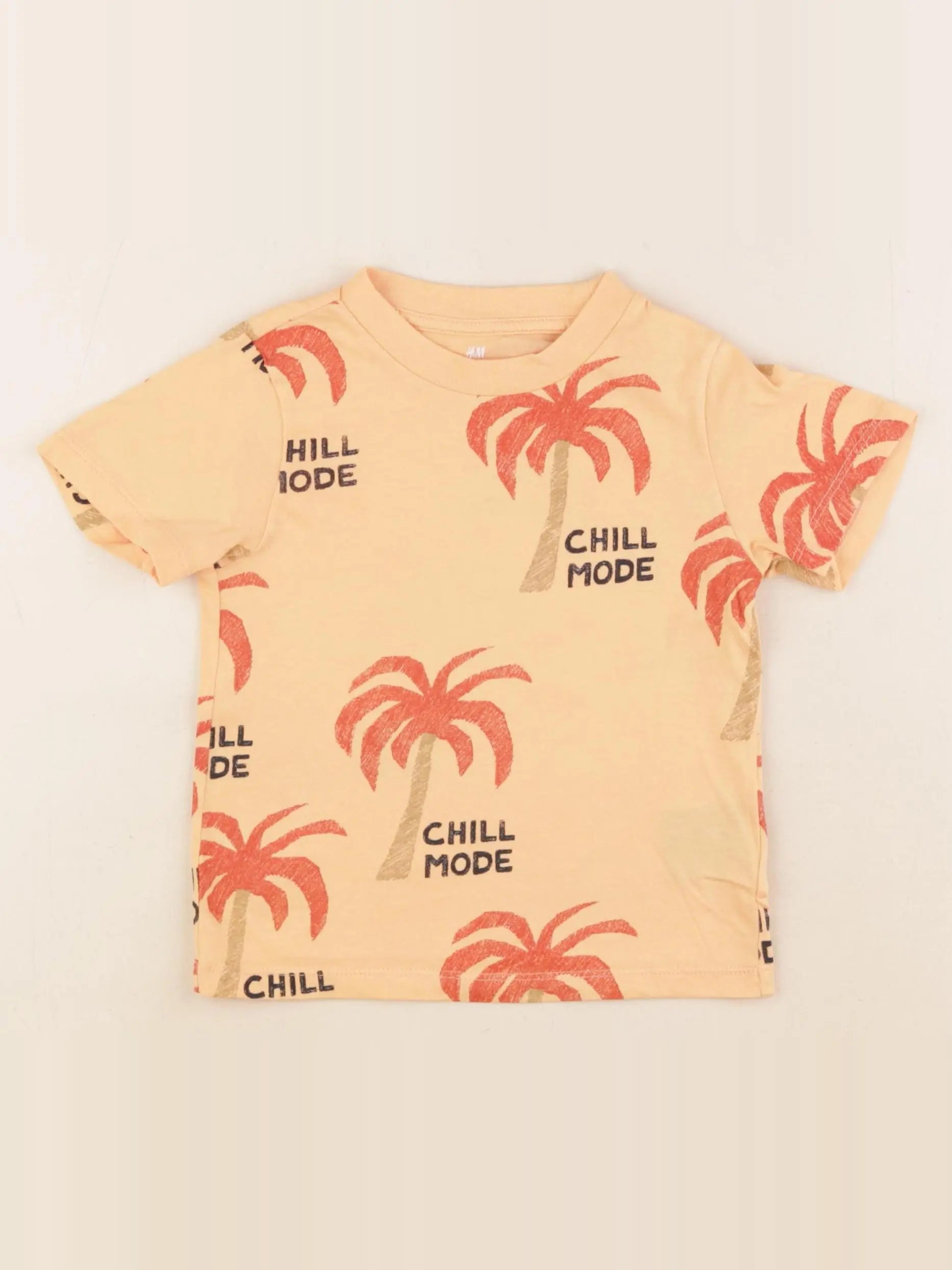 H&M - tee-shirt orange - 2 ans