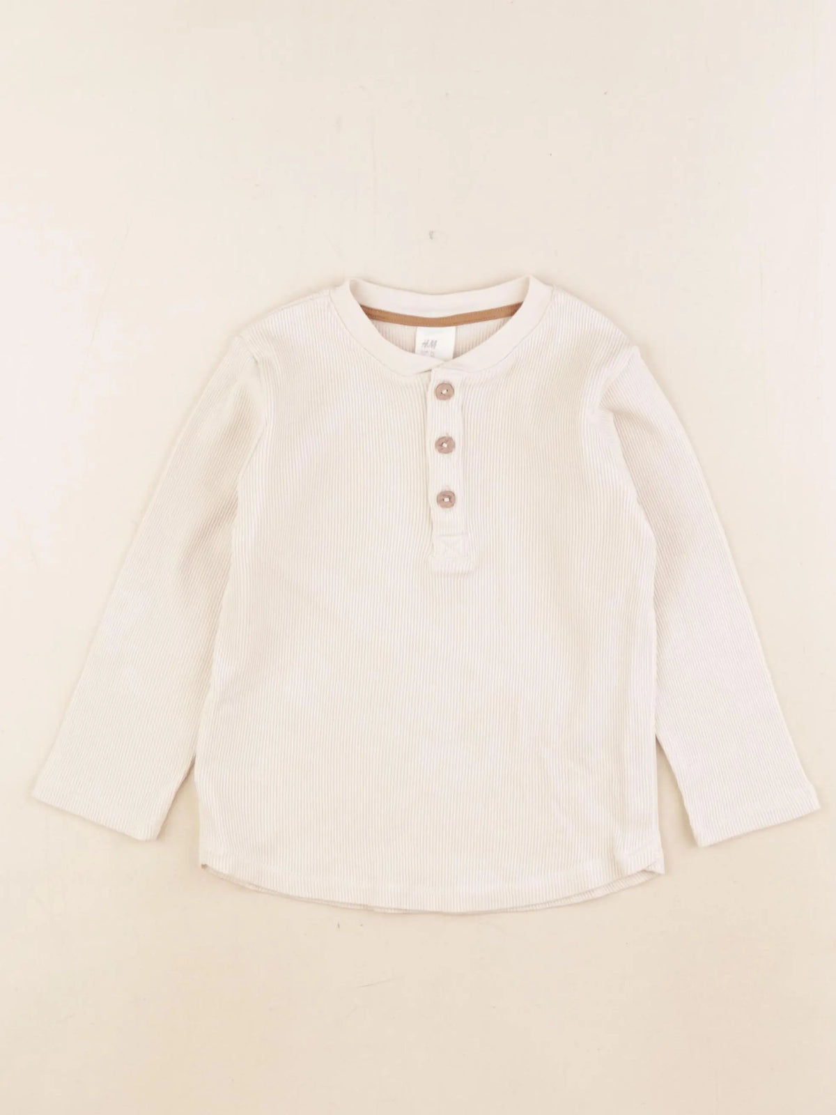 H&M - tee-shirt beige - 18/24 mois