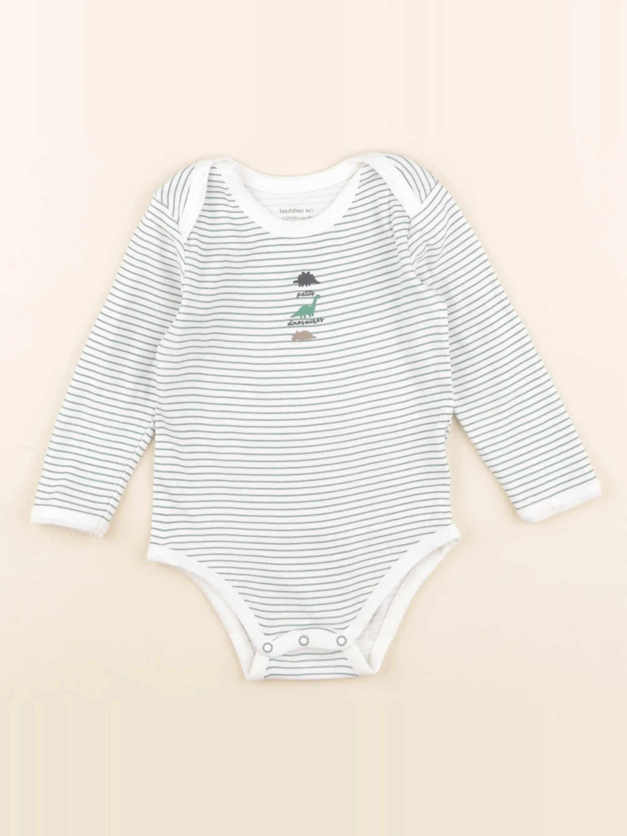 Boutchou - body blanc, bleu - 2 ans