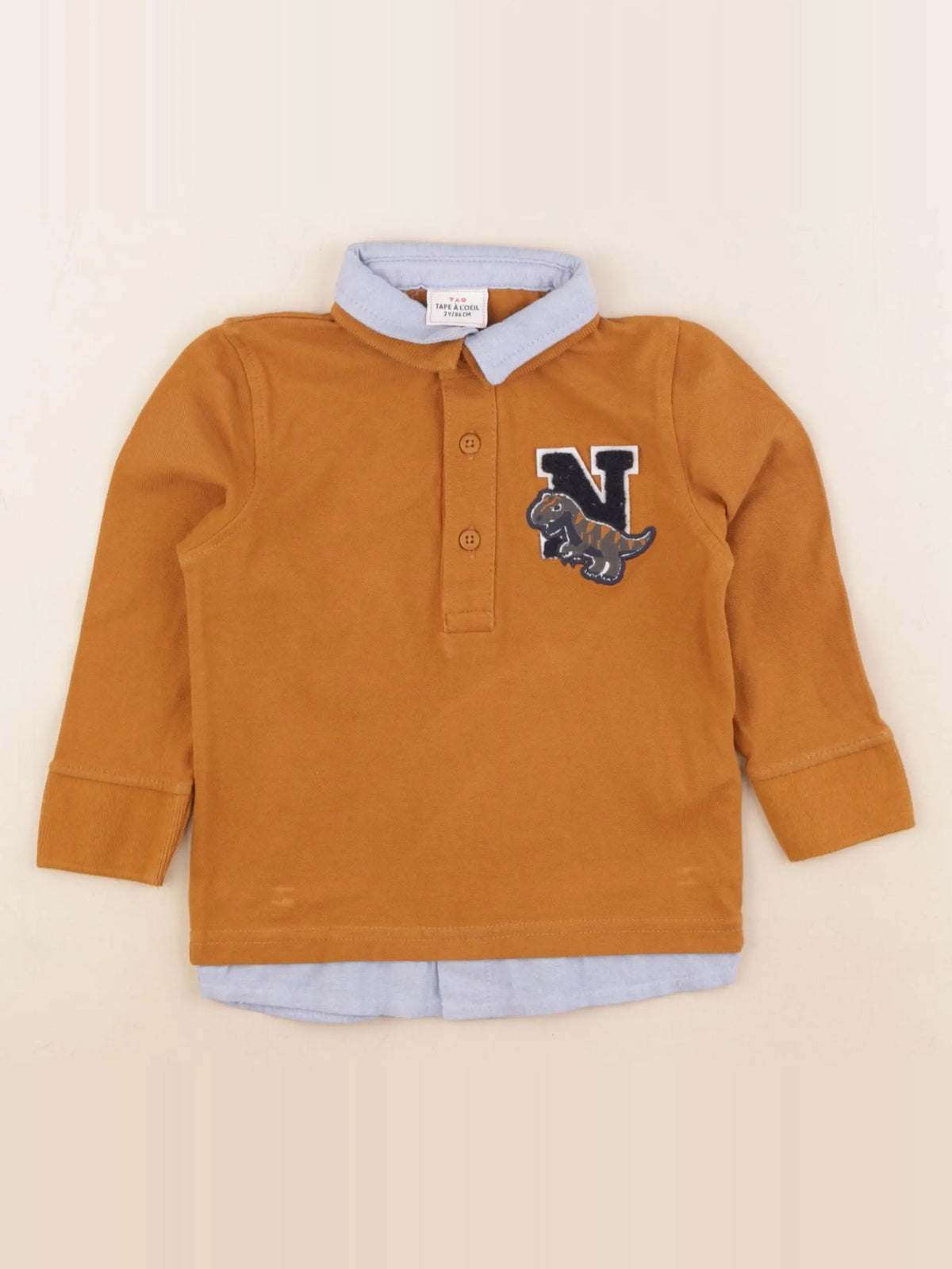 Tape à l'oeil - polo marron - 2 ans