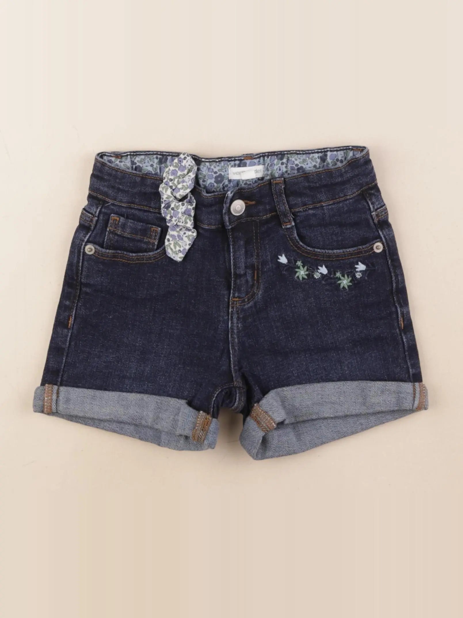 Vertbaudet - short bleu - 6 ans