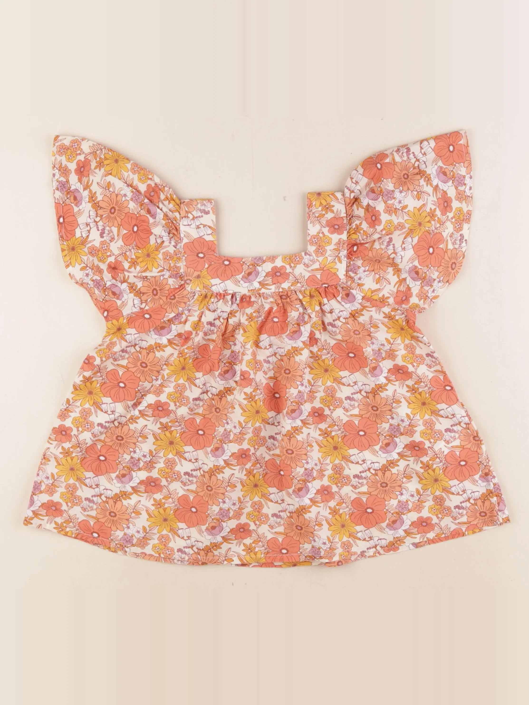 Vertbaudet - blouse orange - 5 ans