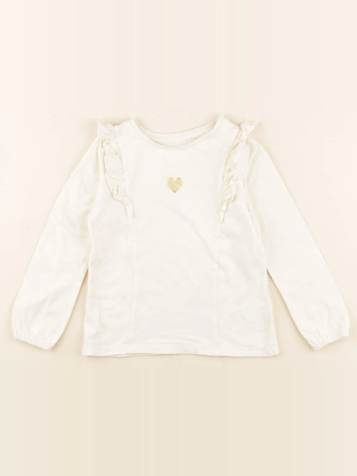 Vertbaudet - tee-shirt blanc - 5 ans