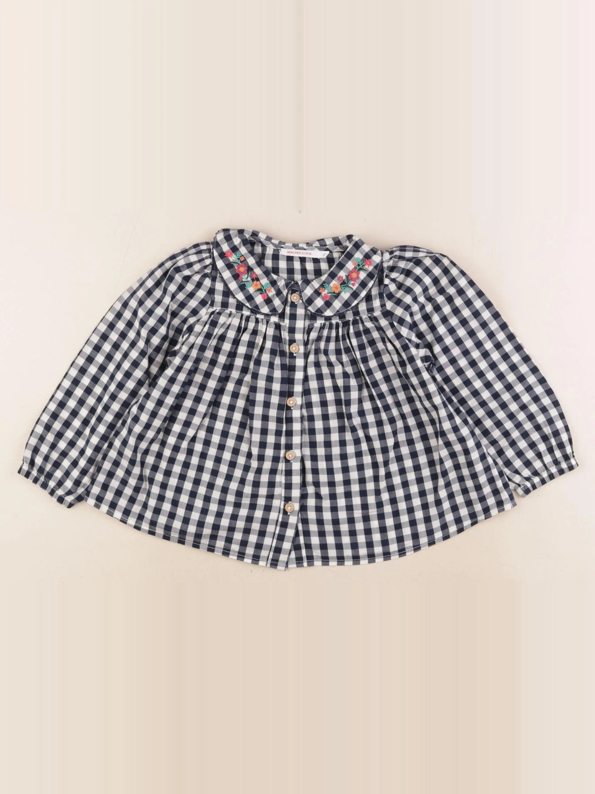 Monoprix - blouse blanc, bleu - 4 ans