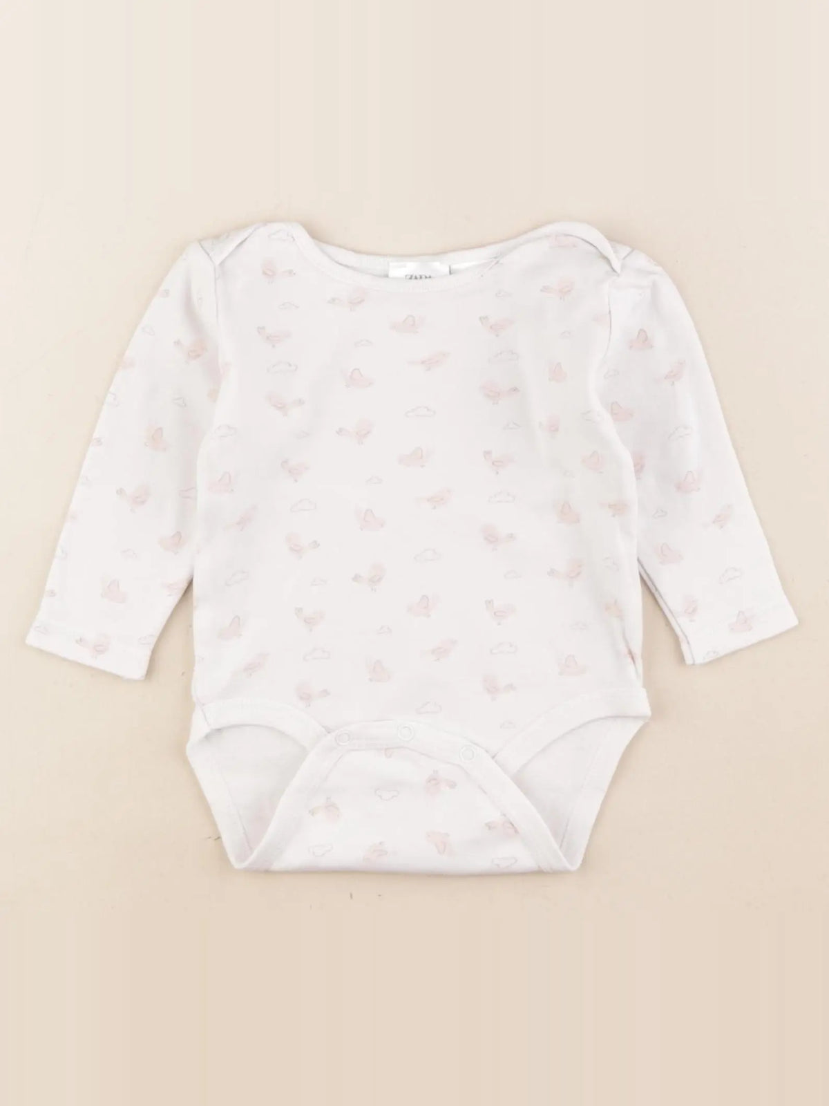Zara - body rose - 6/9 mois