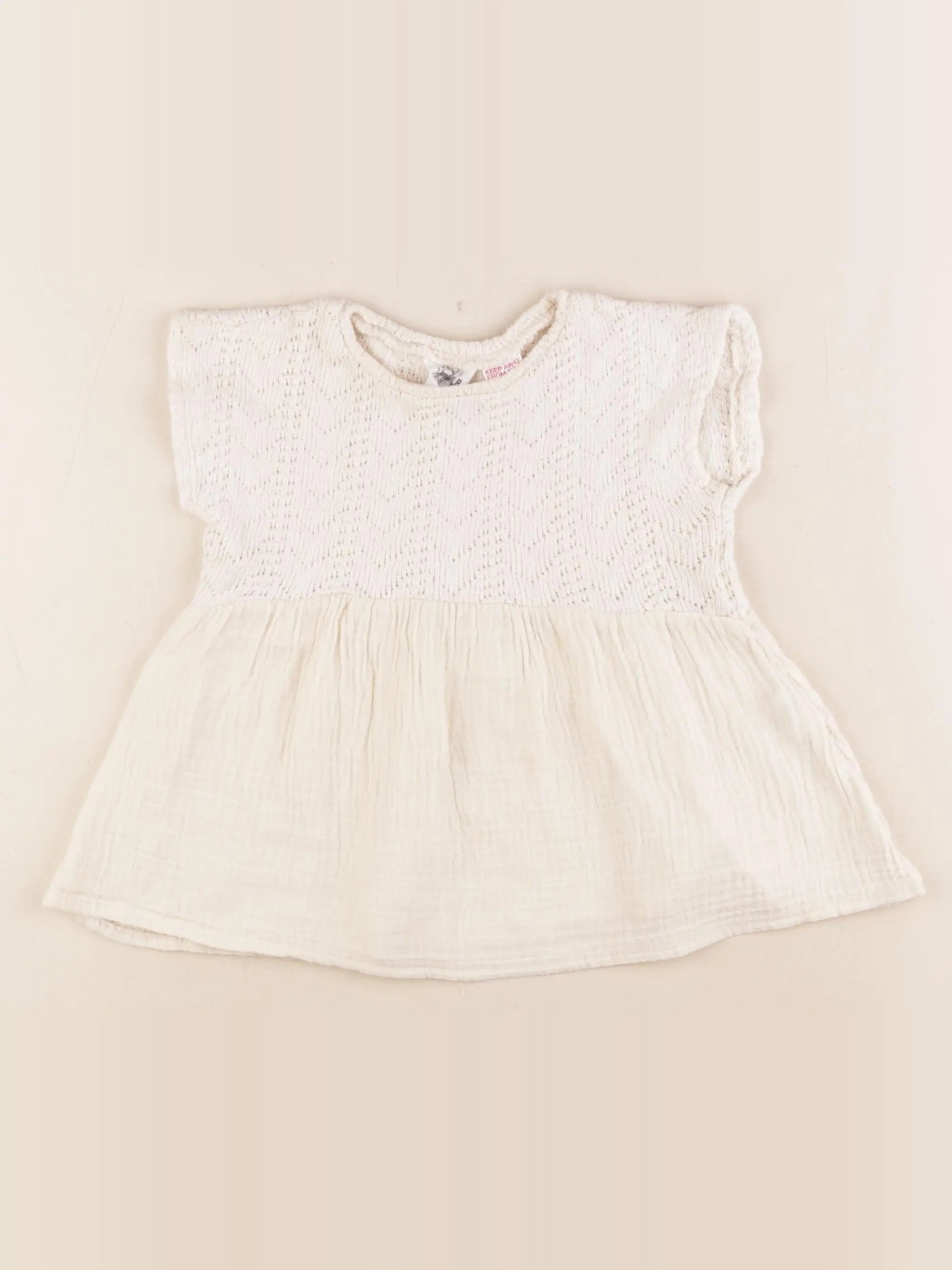 Zara - blouse blanc - 2/3 ans