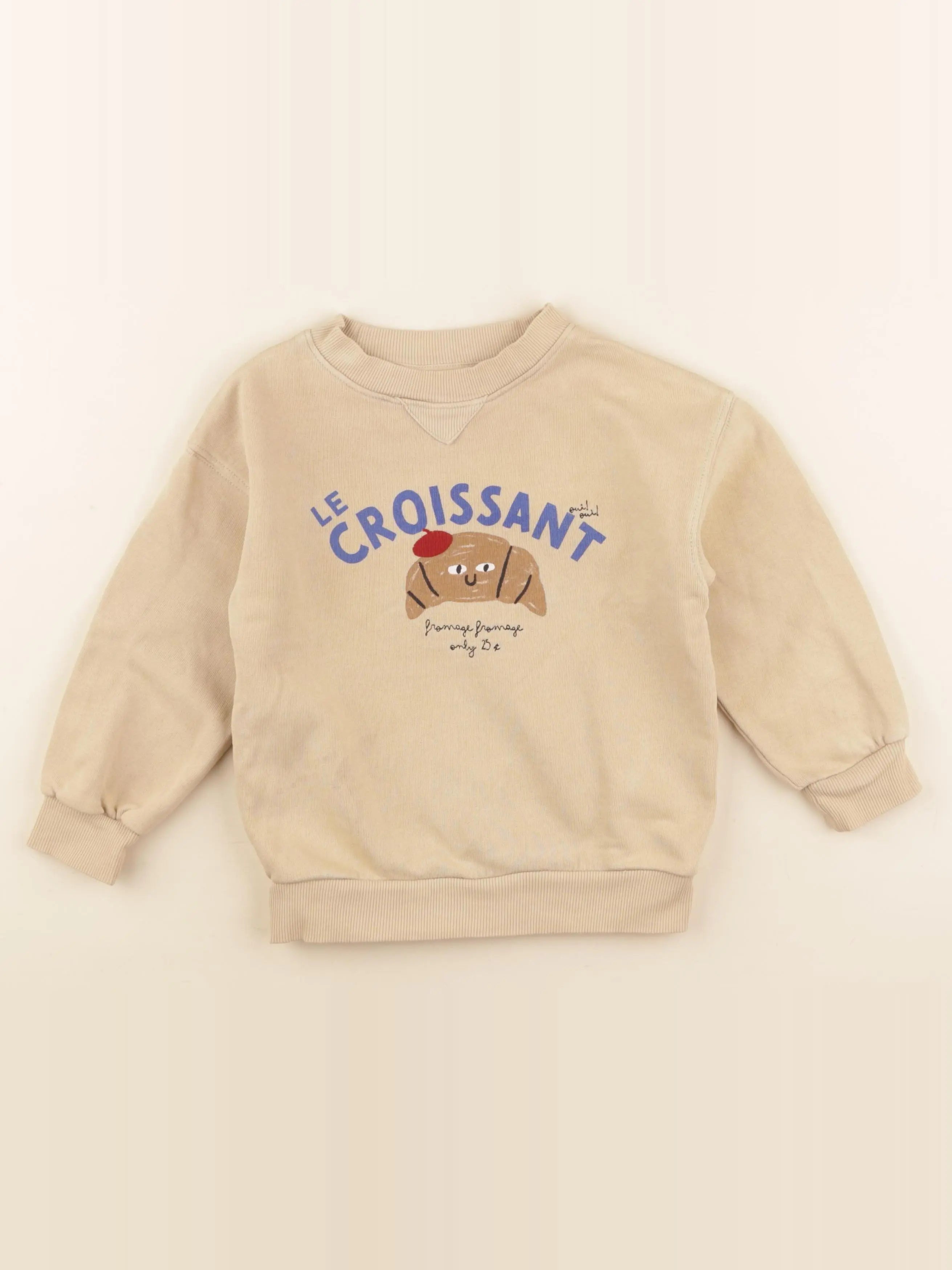 H&M - sweat marron - 2/4 ans