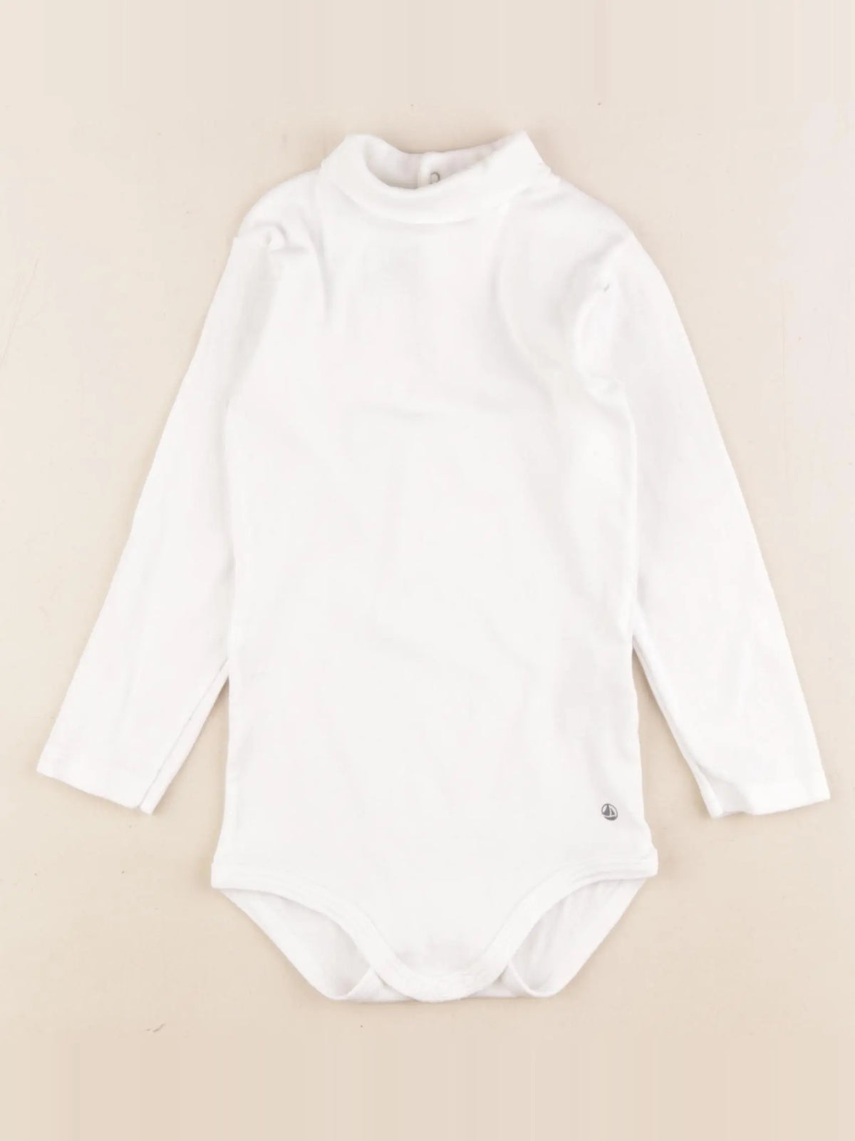 Petit Bateau - body à col blanc - 24 mois