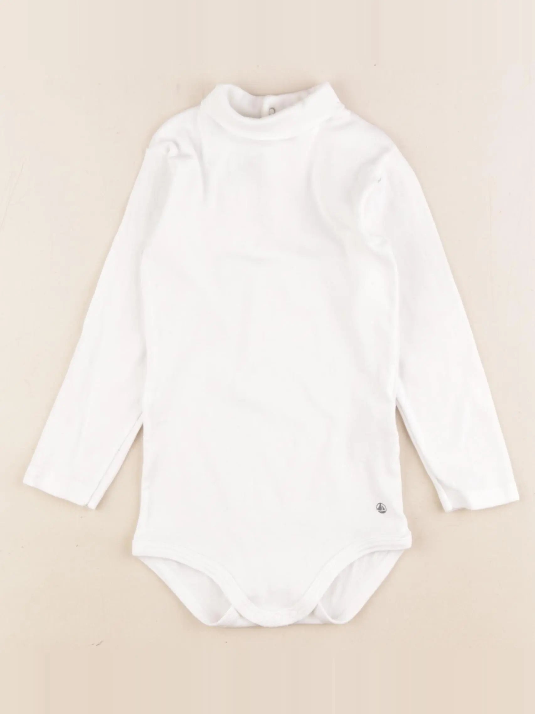 Petit Bateau - body à col blanc - 24 mois