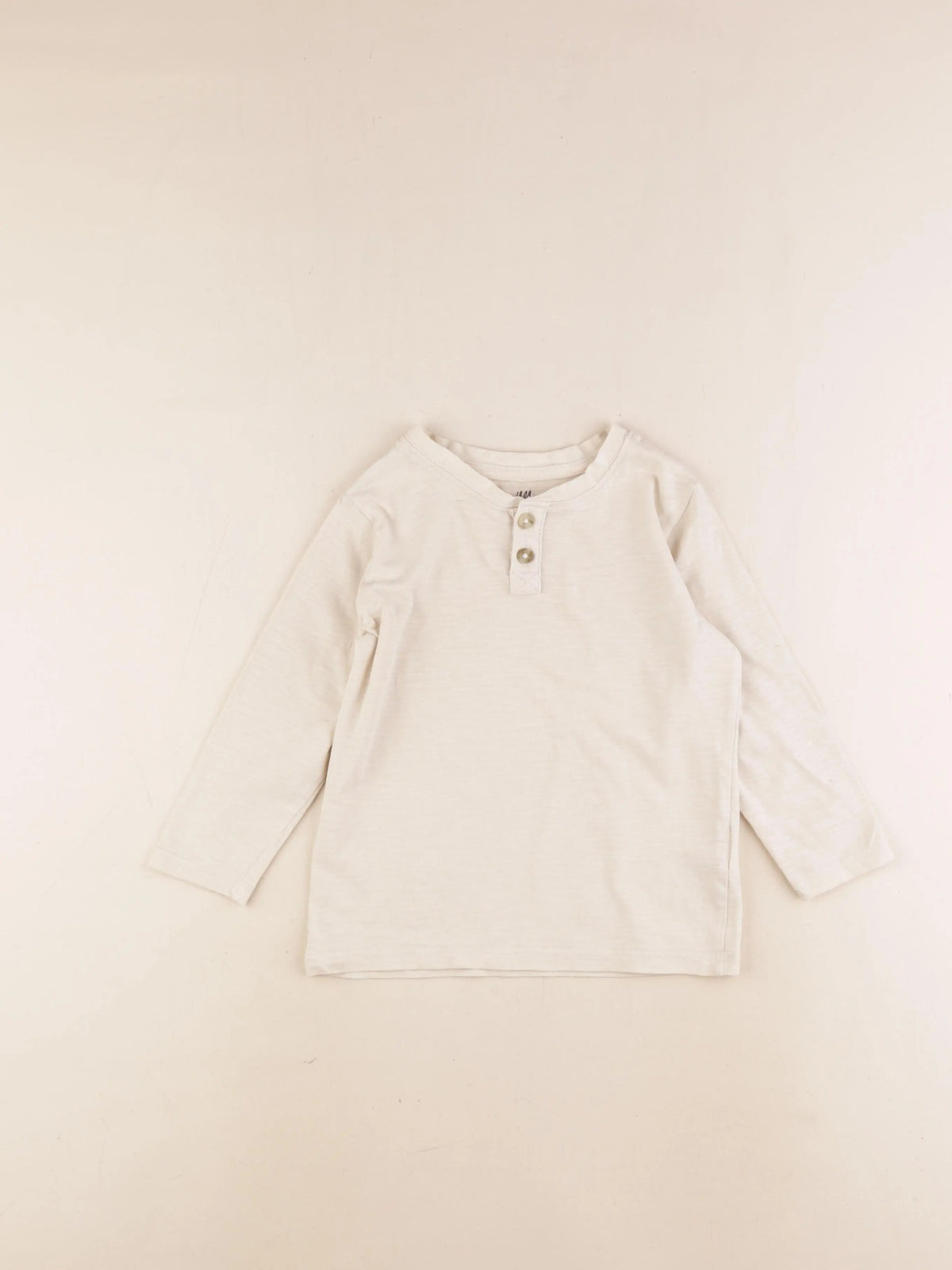 H&M - tee-shirt beige - 2/4 ans