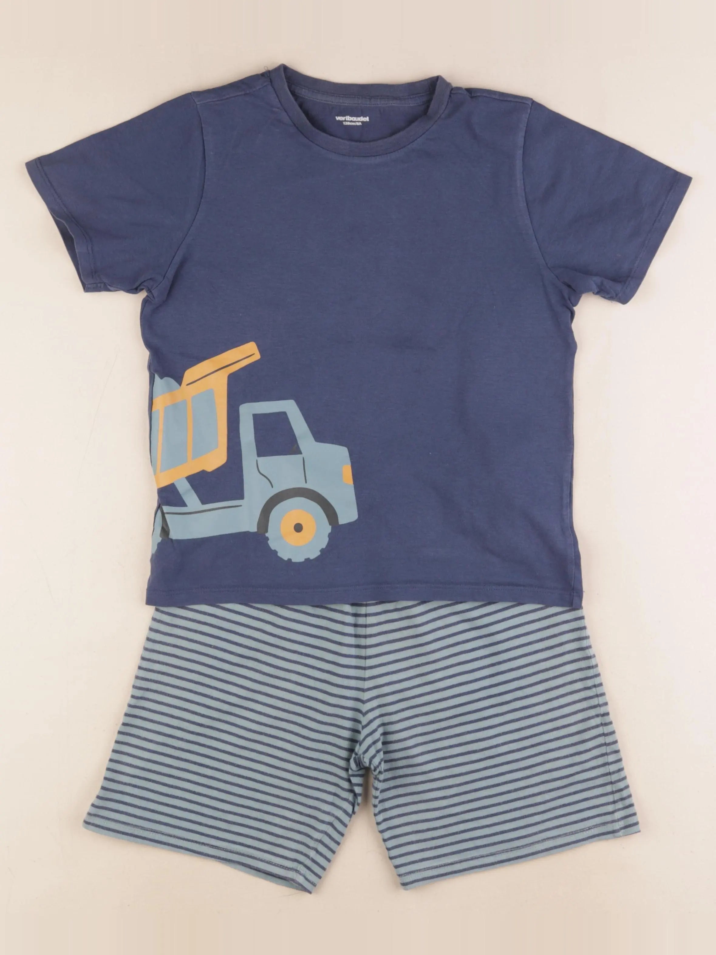 Vertbaudet - pyjama coton multicolore - 8 ans