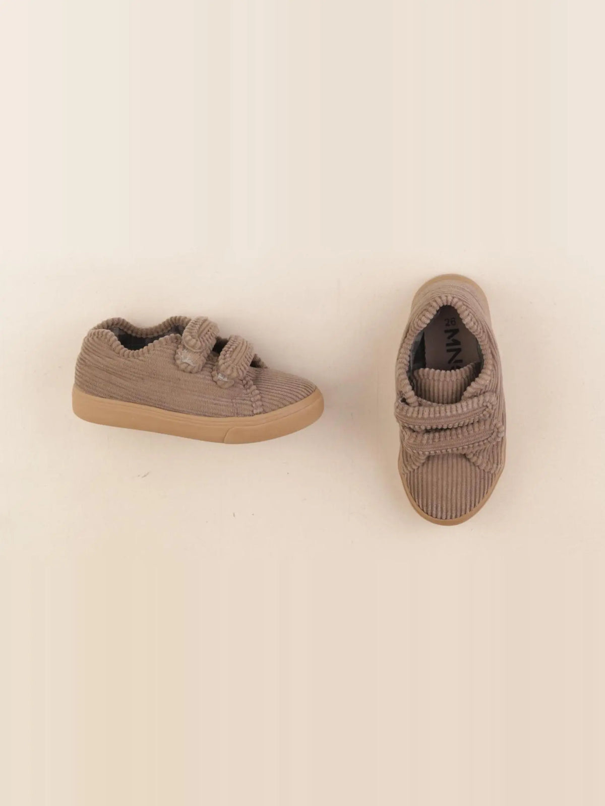 Mango - tennis à scratch/ lacets marron - pointure 26