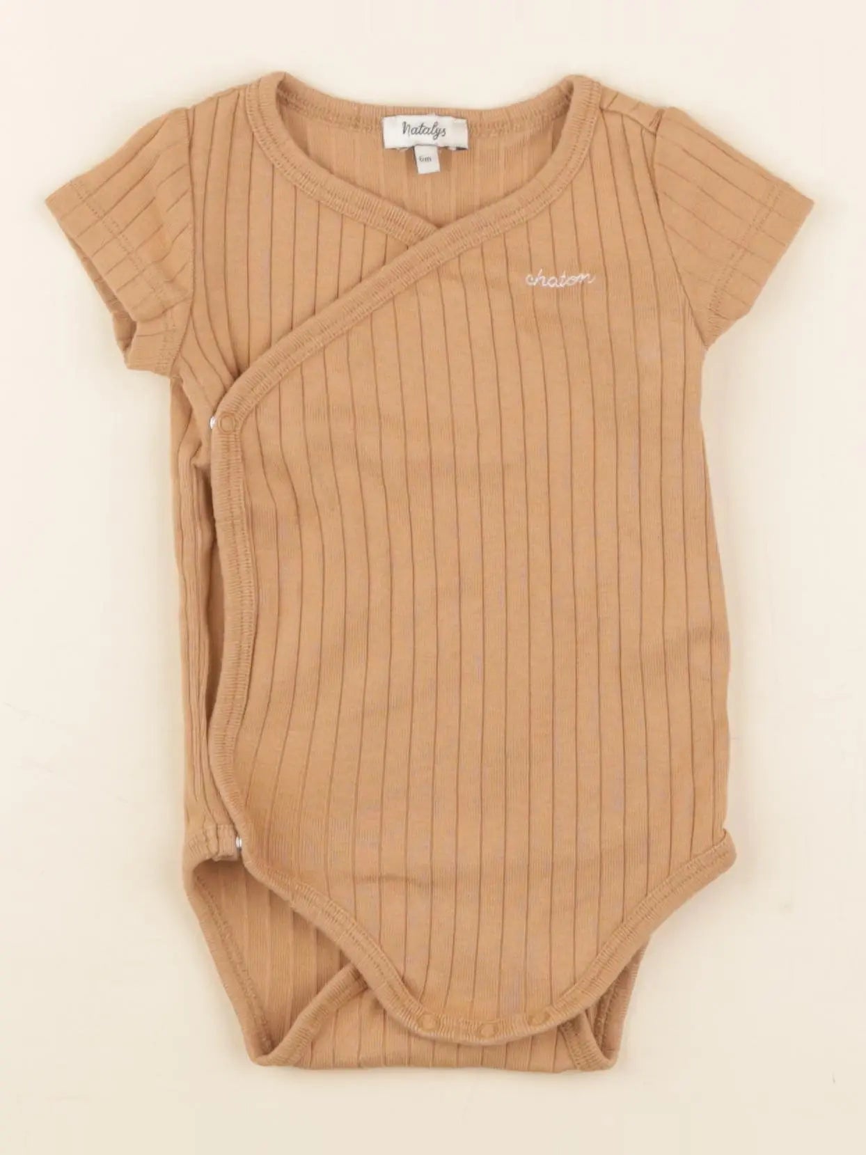 Natalys - body marron - 6 mois
