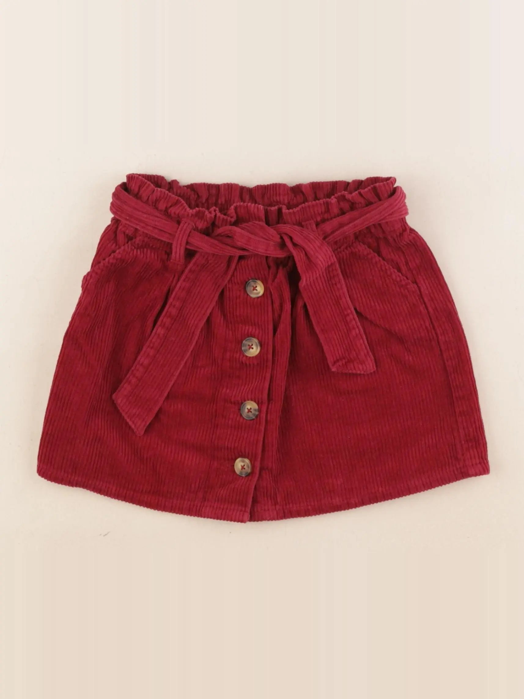Vertbaudet - jupe rouge - 5 ans
