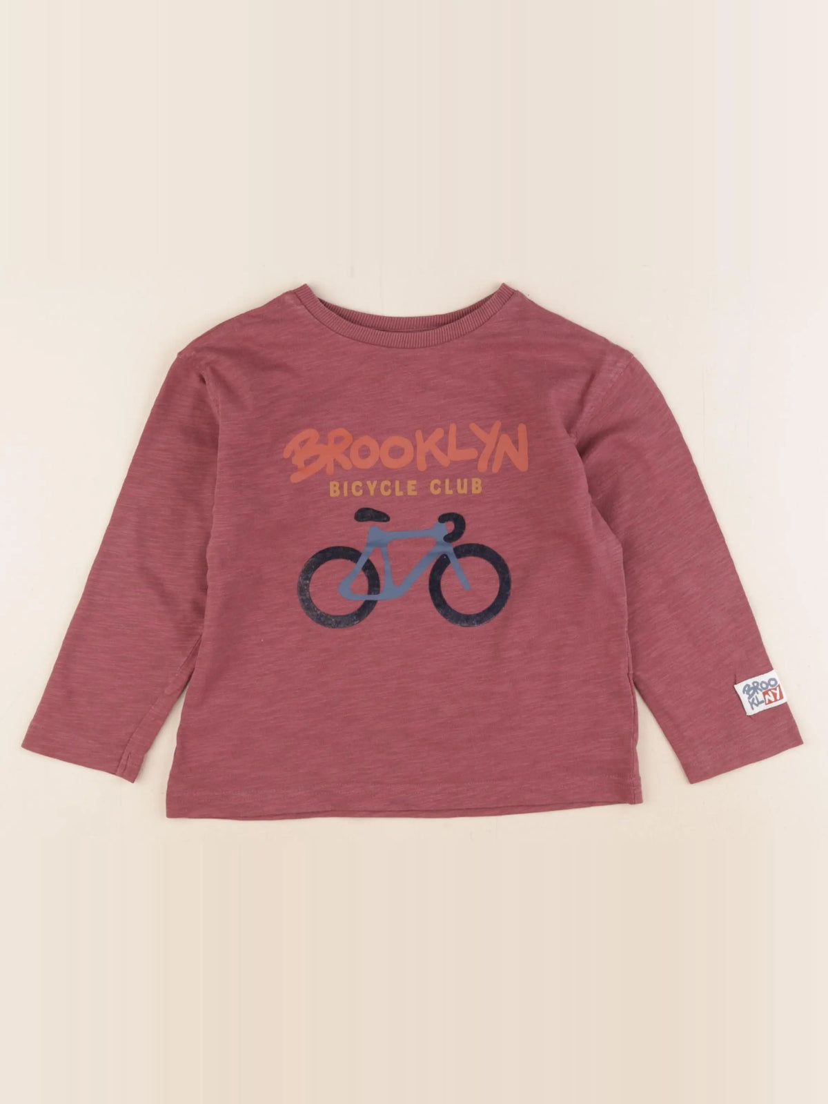 Vertbaudet - tee-shirt rouge - 5 ans