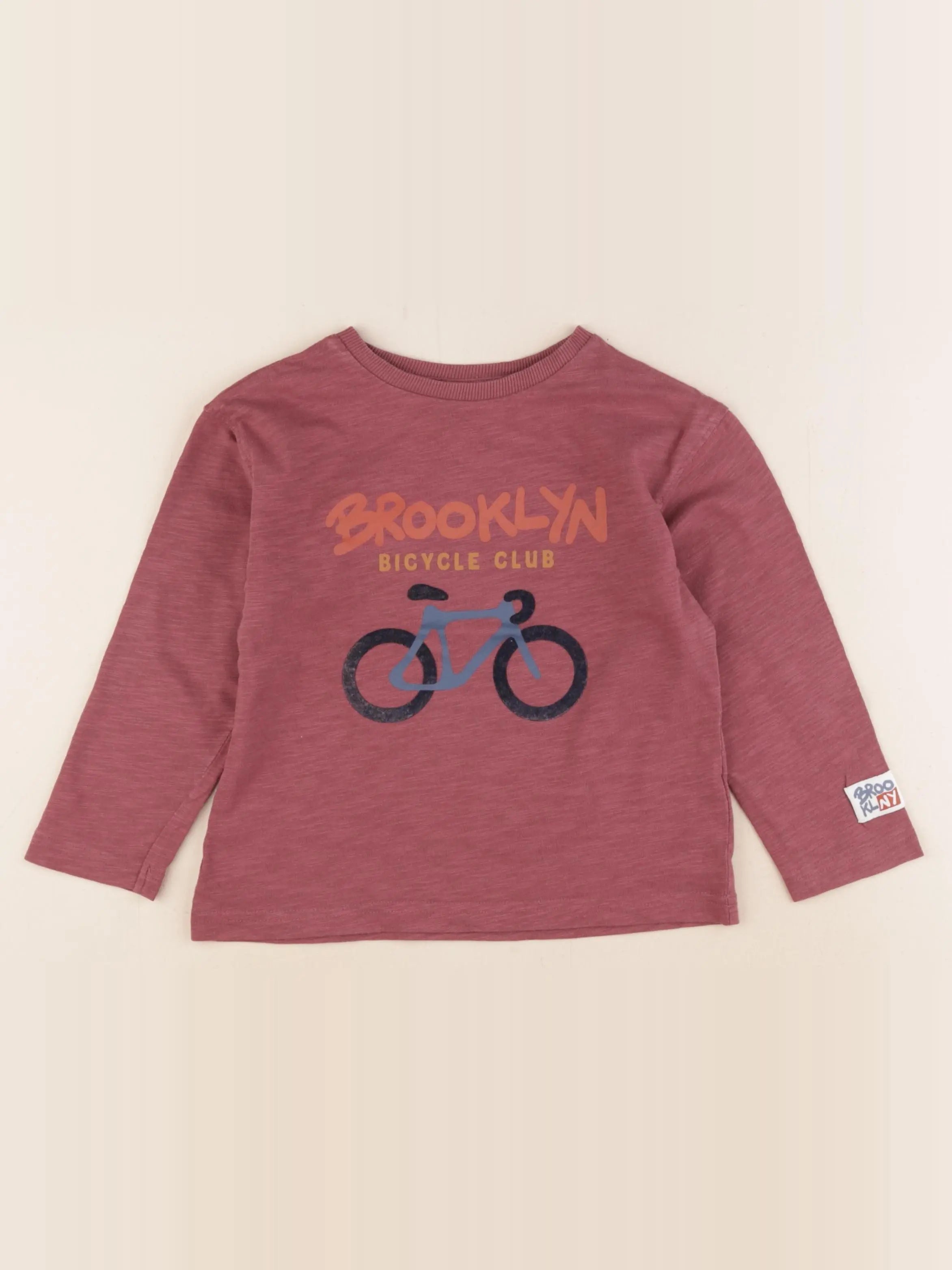 Vertbaudet - tee-shirt rouge - 5 ans