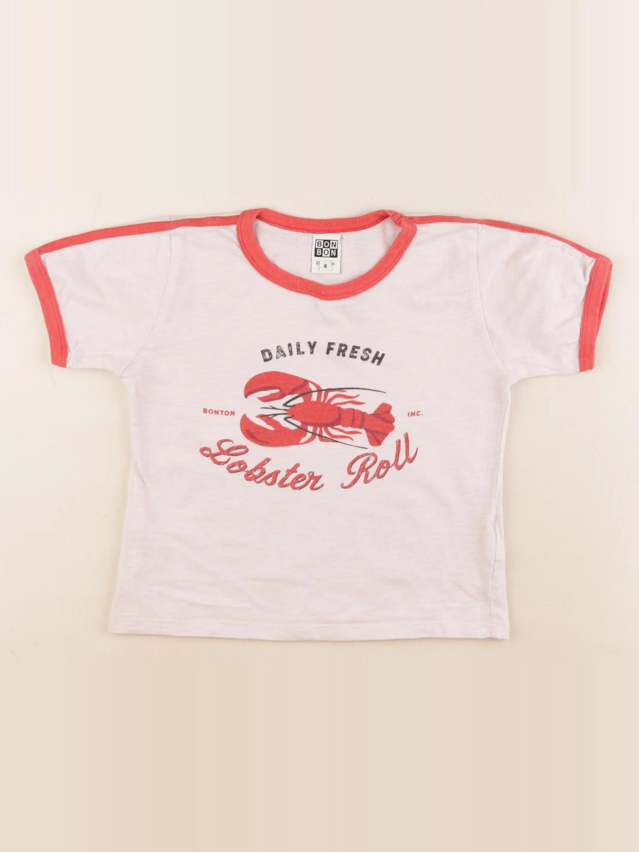 Bonton - tee-shirt rose - 4 ans