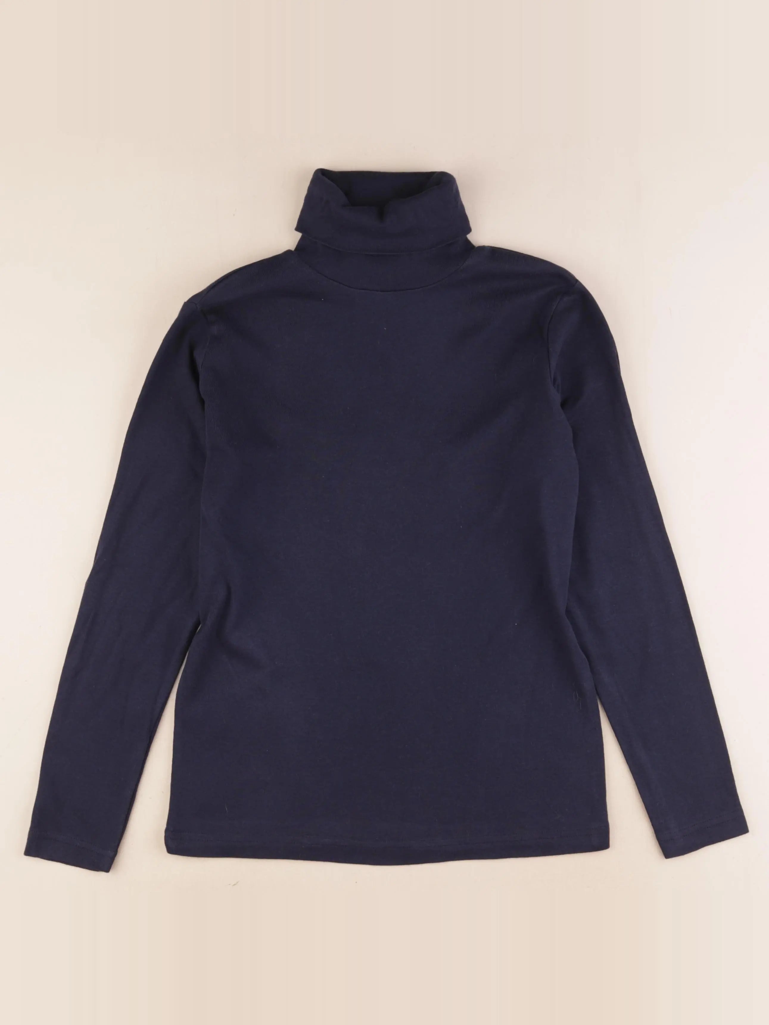 Cyrillus - sous-pull coton bleu - 10/12 ans
