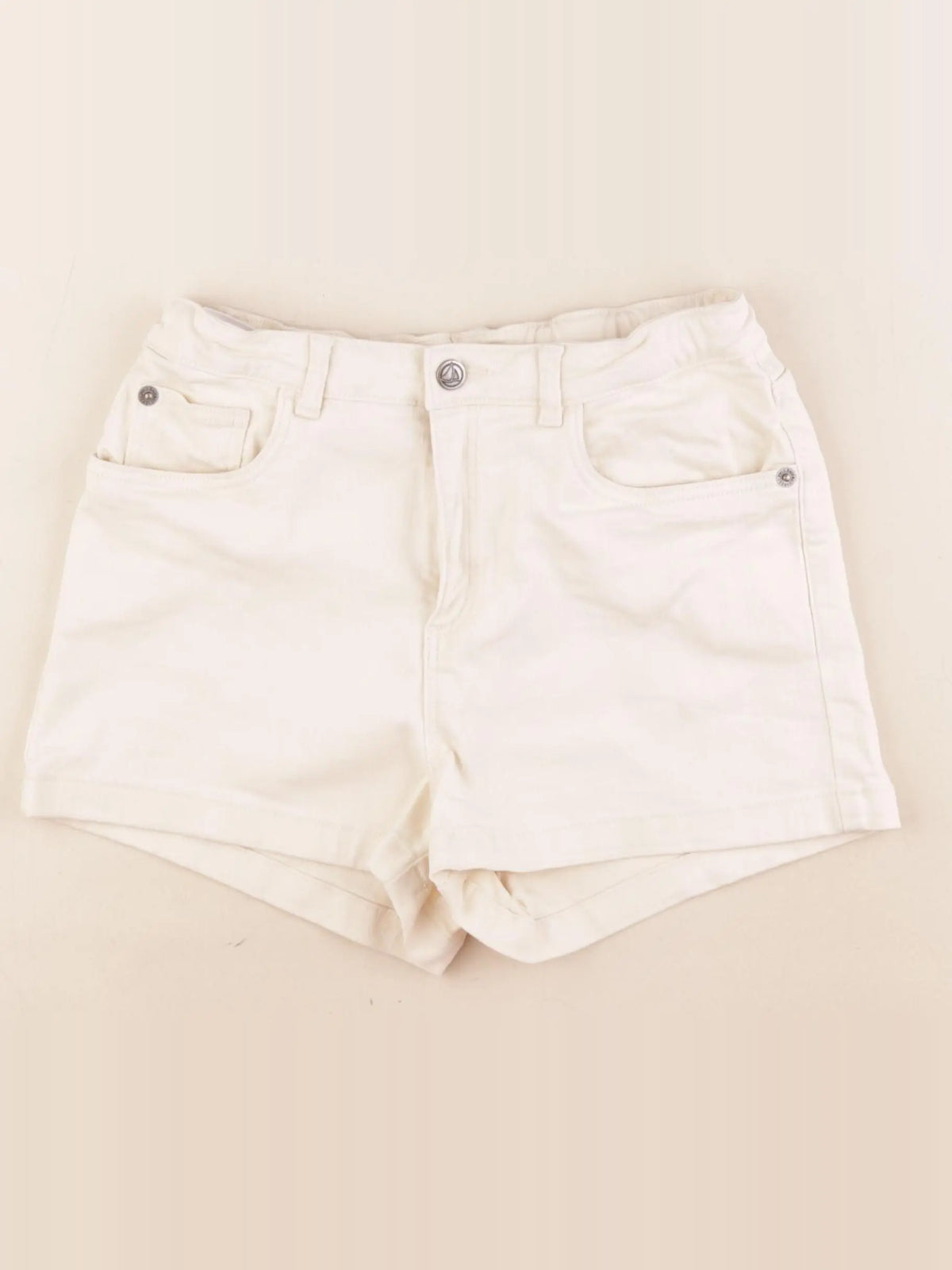 Petit Bateau - short coton beige - 12 ans