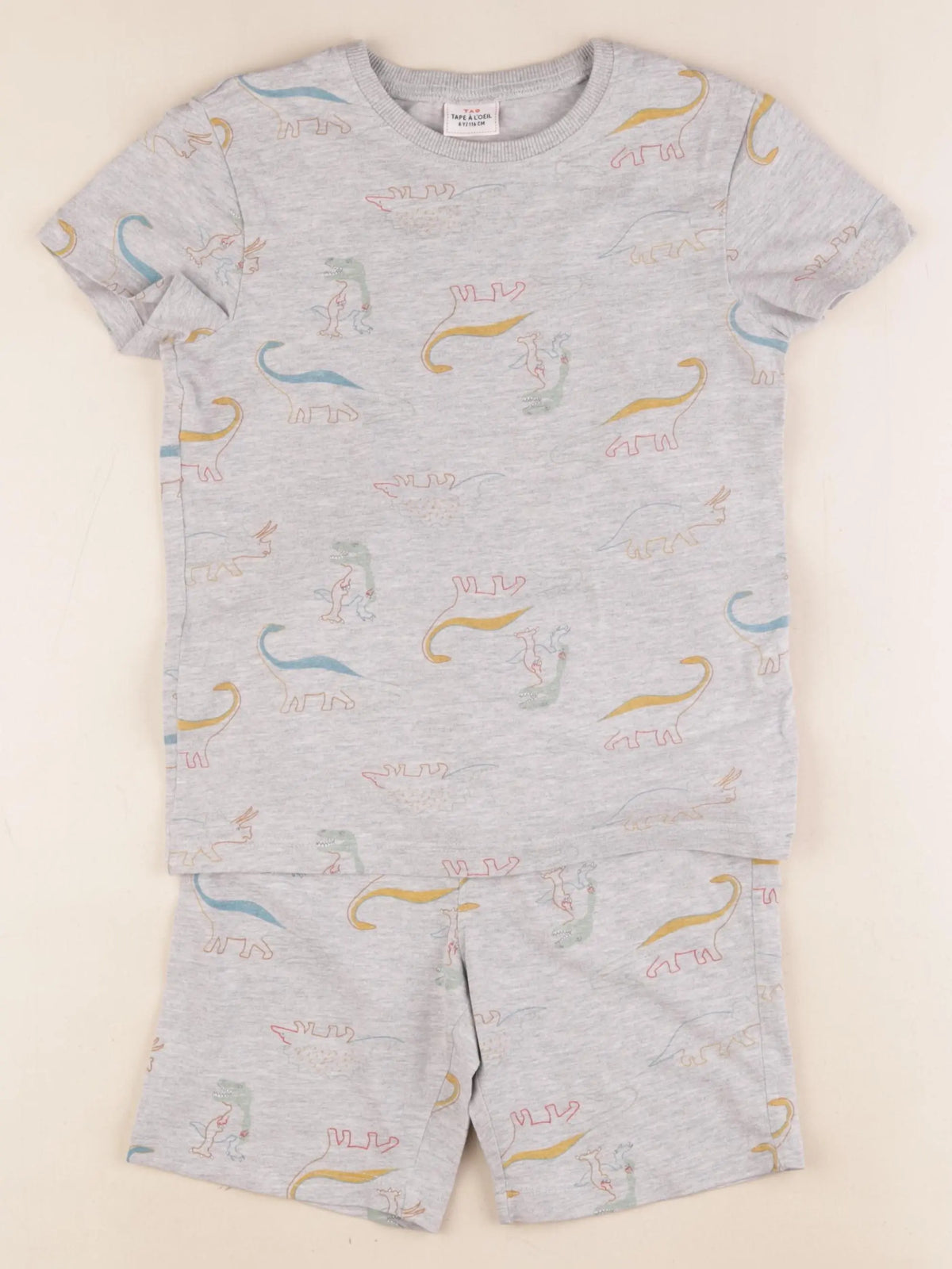 Tape à l'oeil - pyjama coton gris - 6 ans