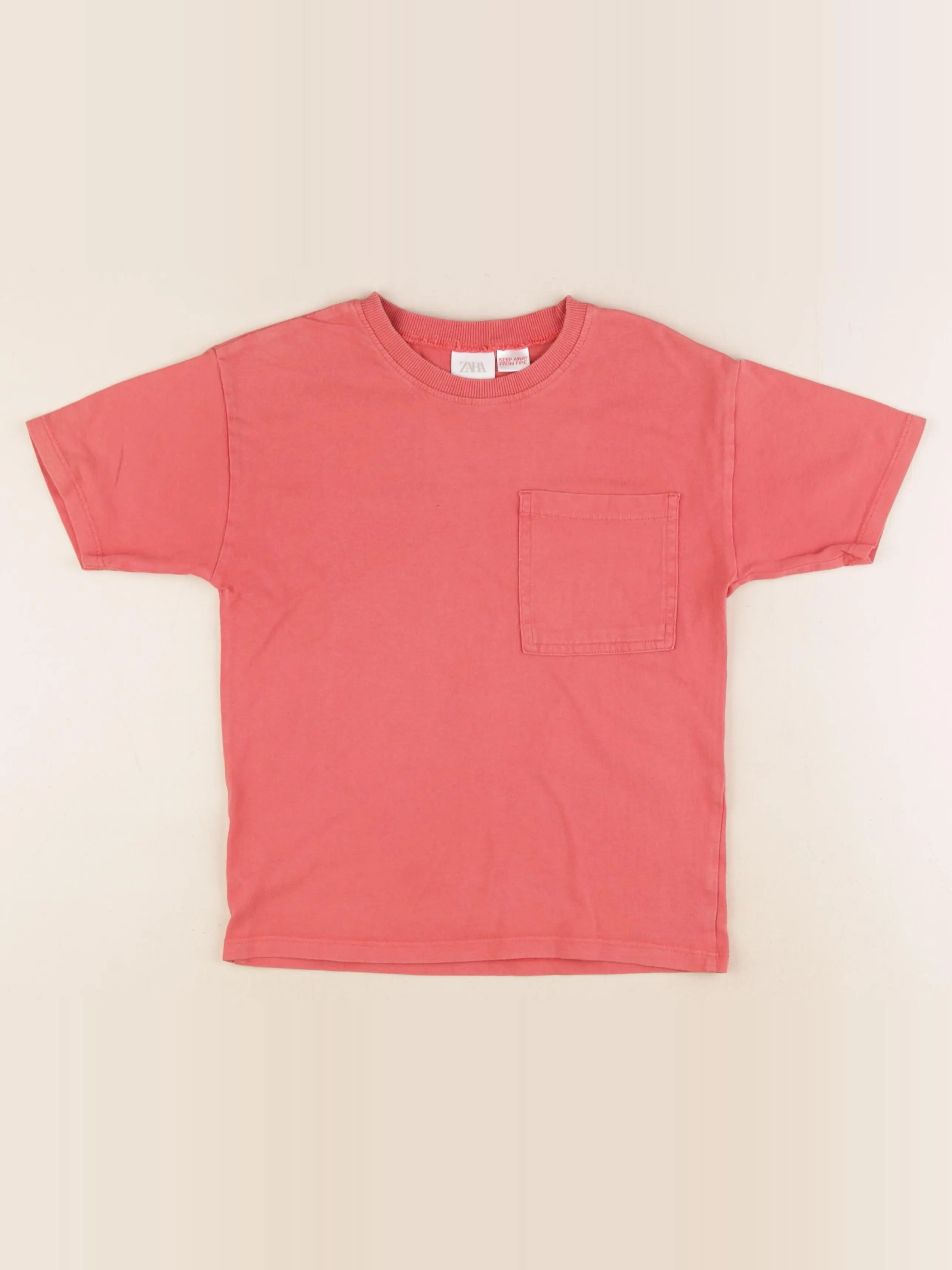 Zara - tee-shirt rouge - 5/6 ans