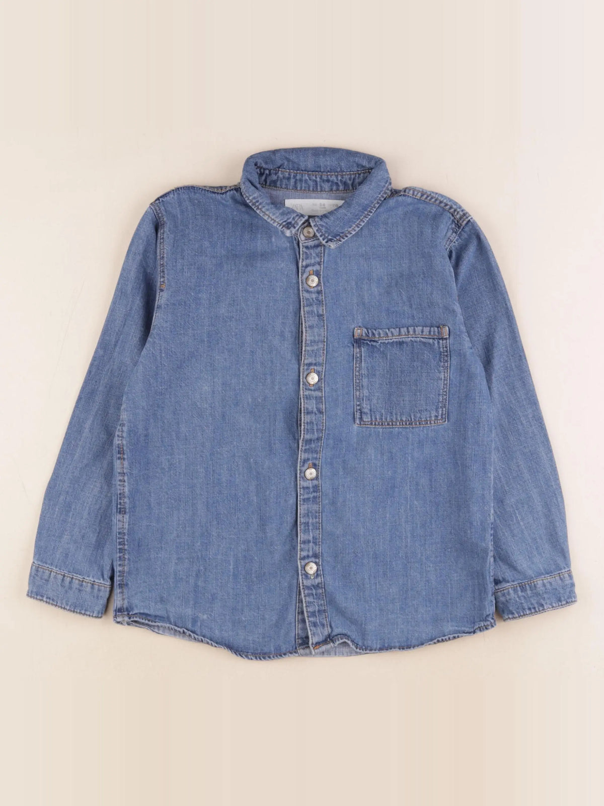 Zara - chemise bleu - 5/6 ans