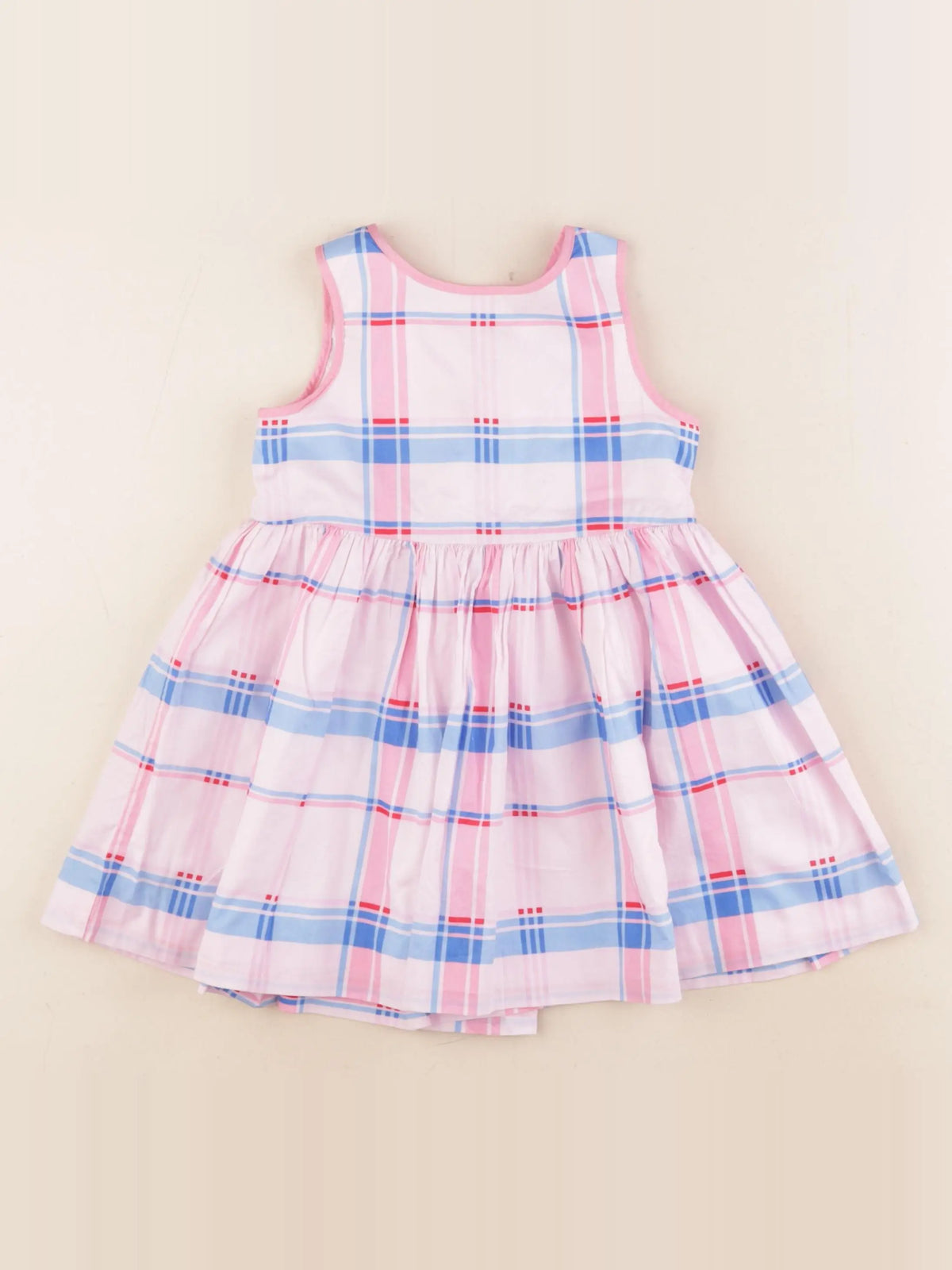 Jacadi - robe bleu, rose - 2 ans