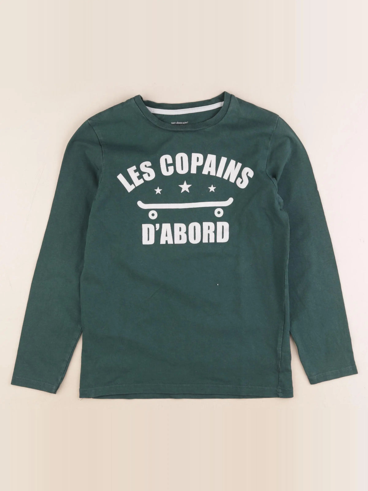 Vertbaudet - tee-shirt vert - 10 ans
