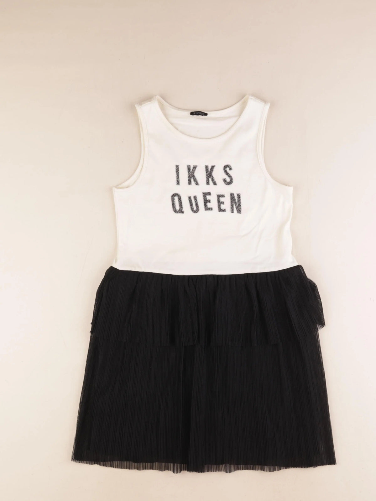 IKKS - robe noir, blanc - 10 ans