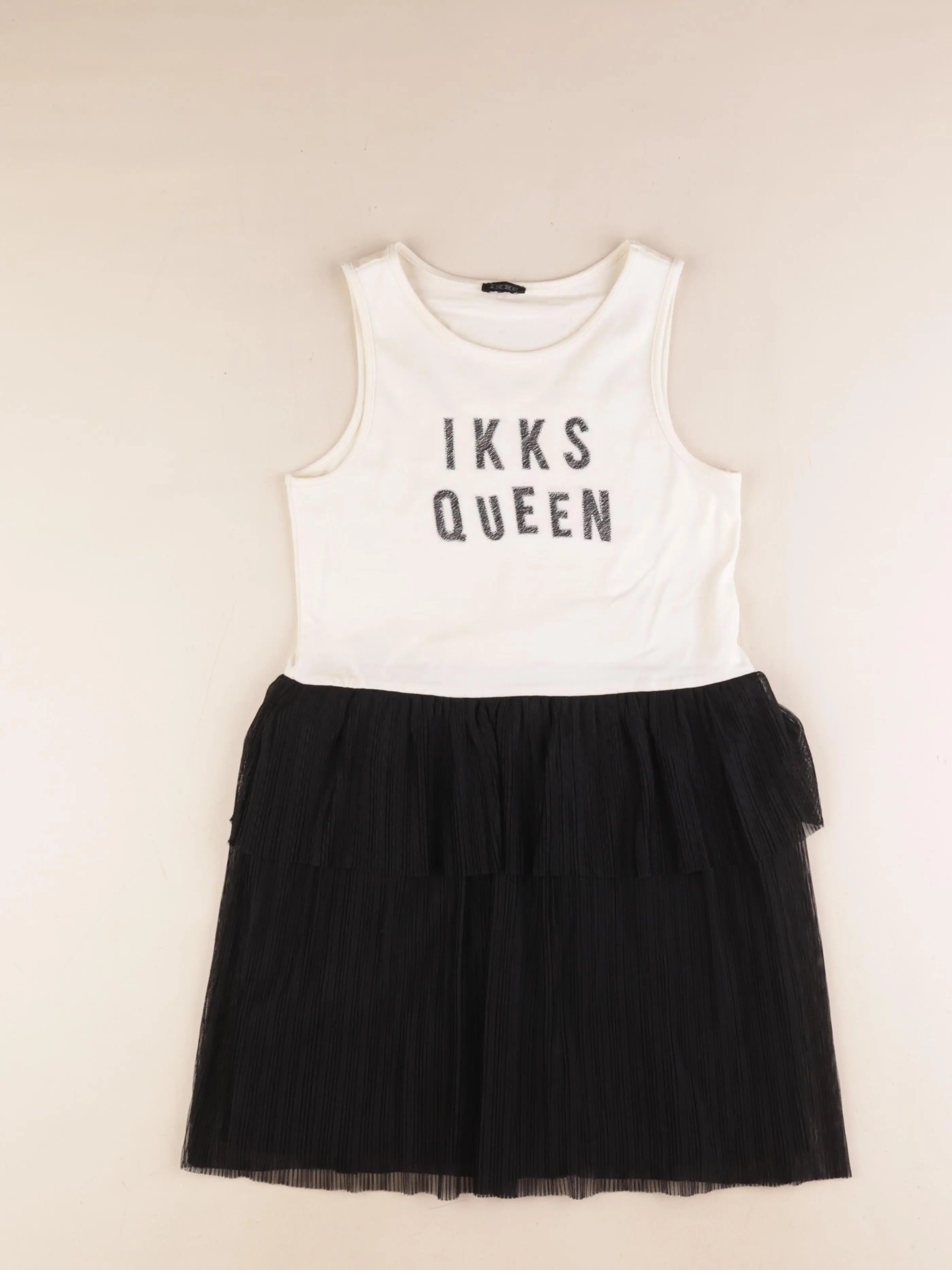 IKKS - robe noir, blanc - 10 ans