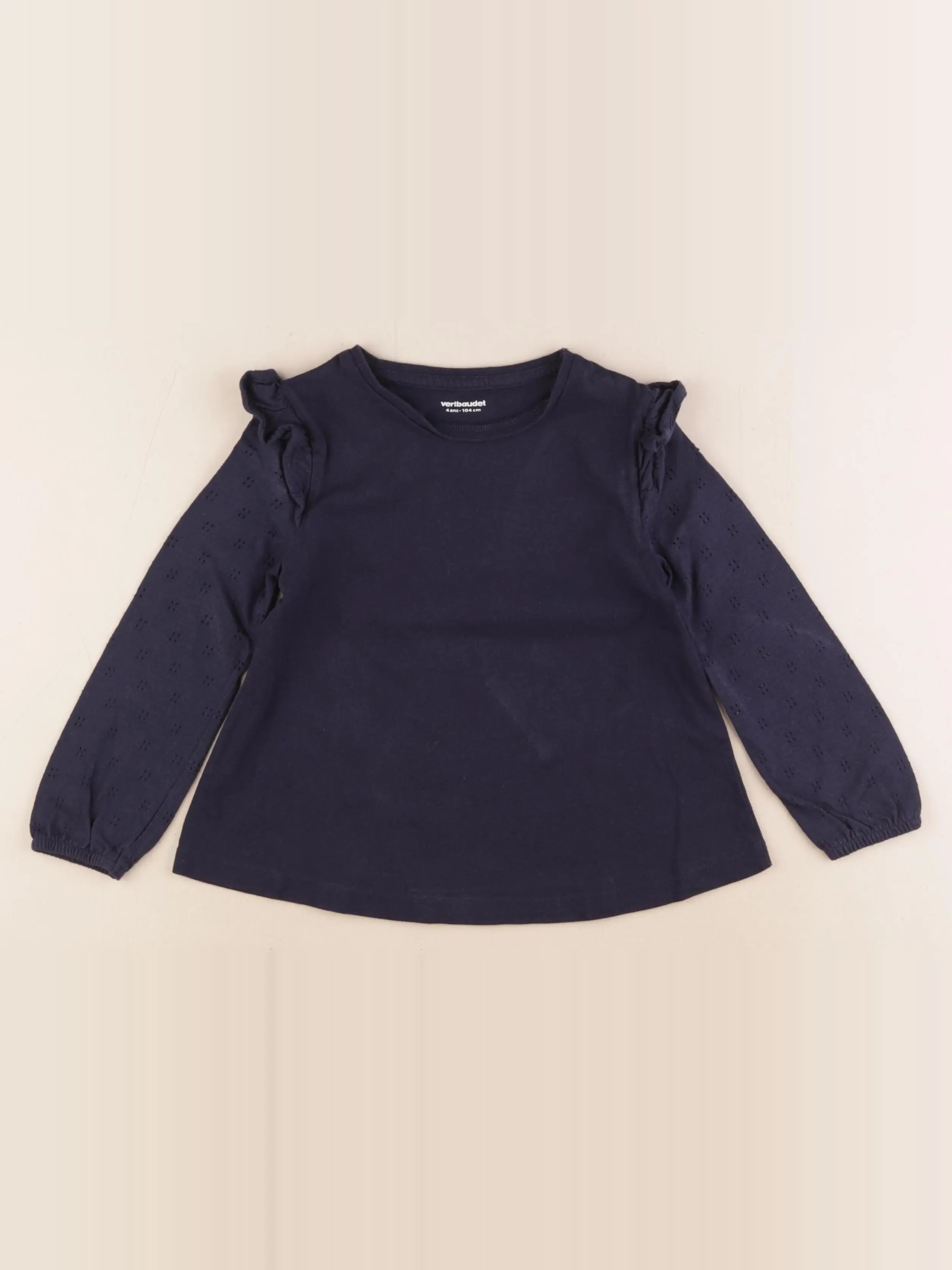 Vertbaudet - blouse bleu - 4 ans